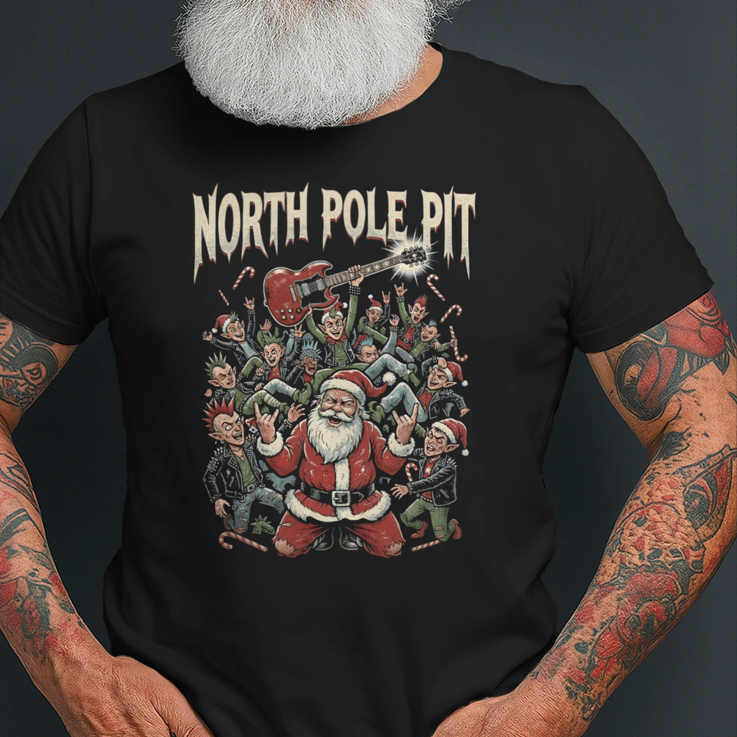Christmas Guitar North Pole Pit