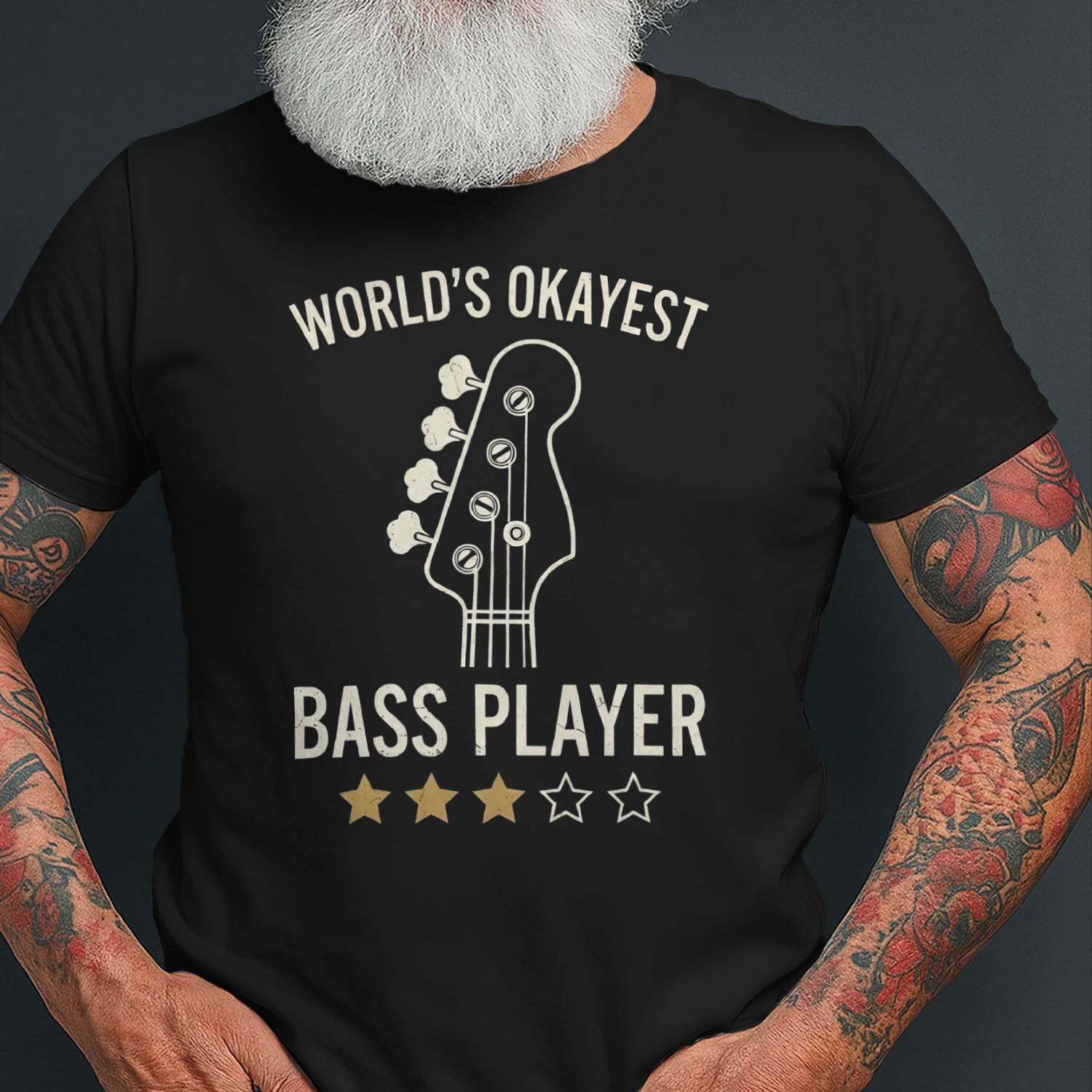 World_s Okayest Bass Player Funny Graphic T-Shirt