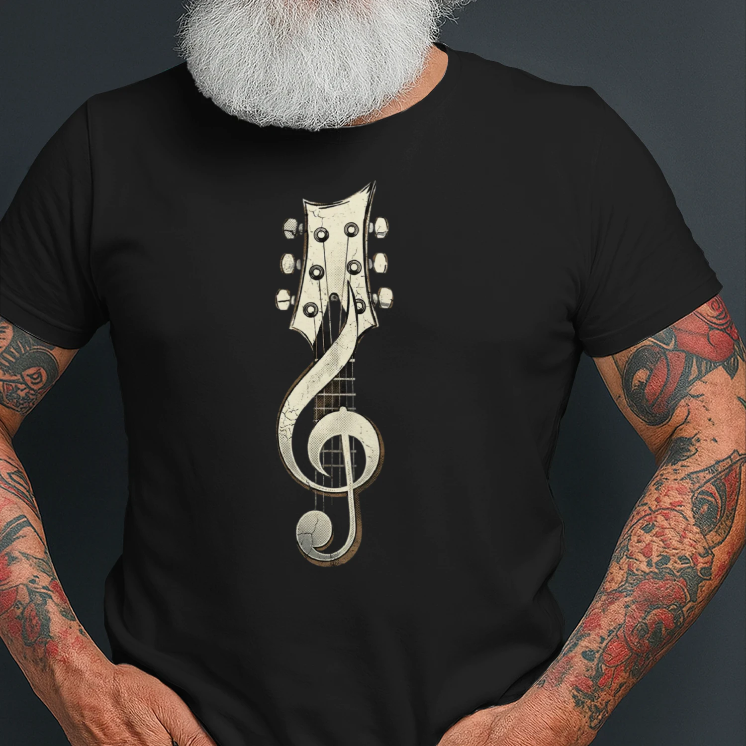 Guitar Guitar-Music-note-Vintage