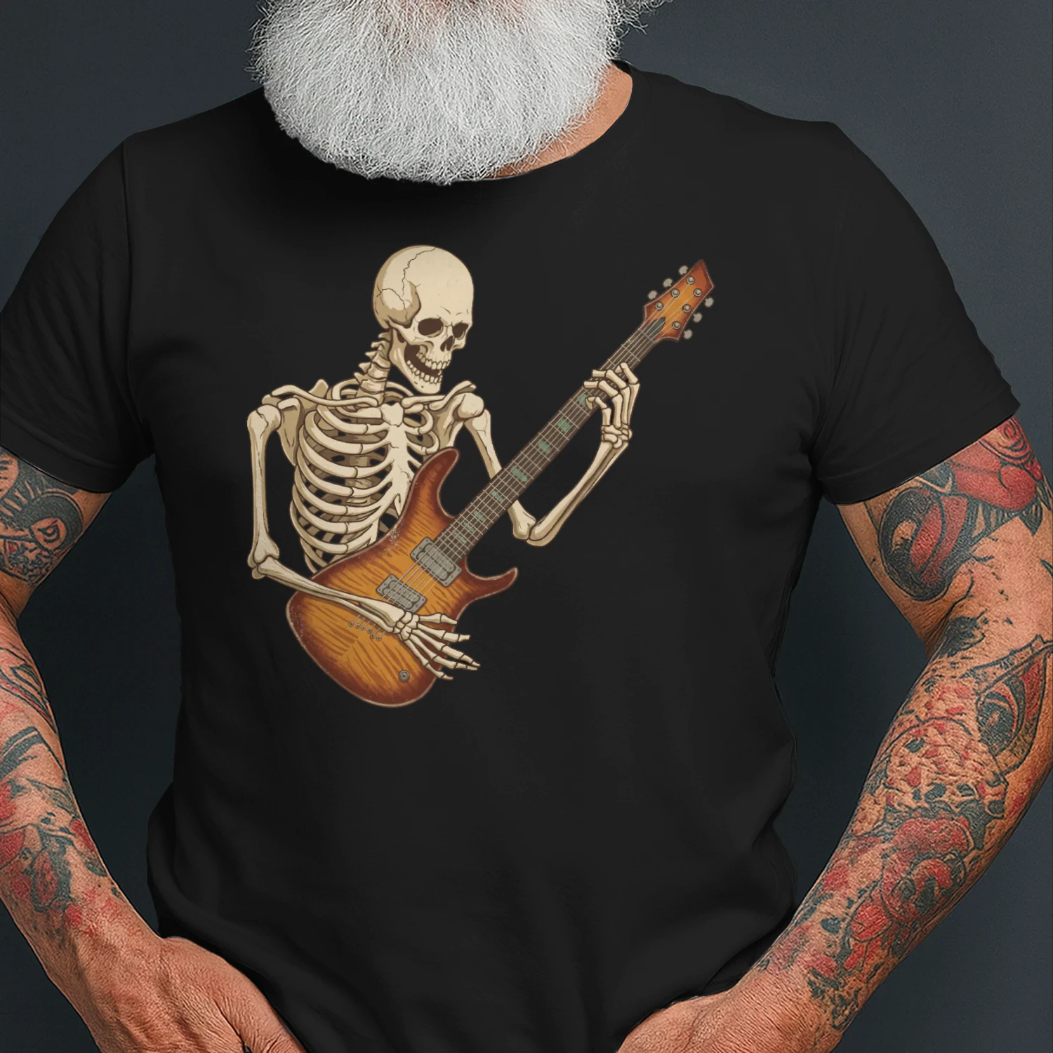 Skeleton Flamed Maple Guitarist