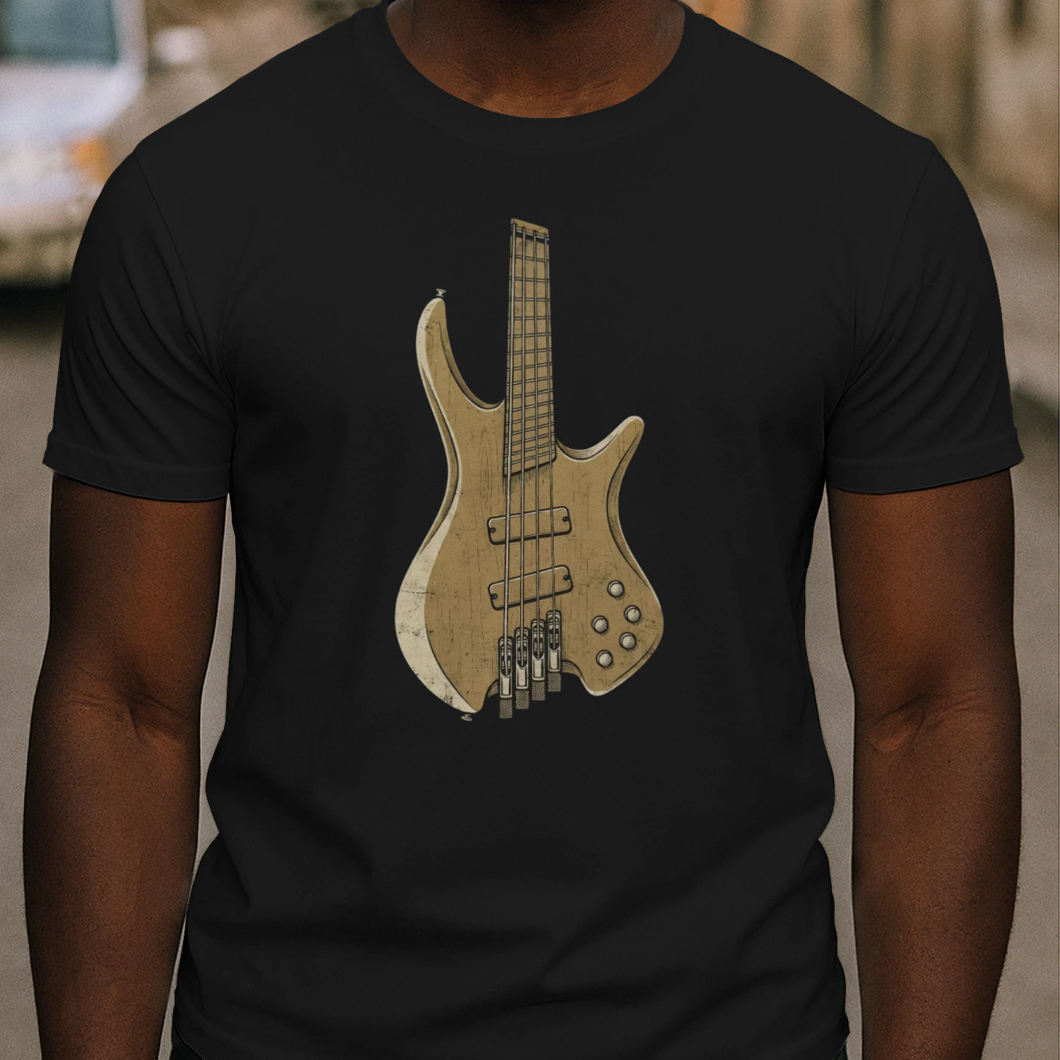 Modern Electric Bass Guitar Tee