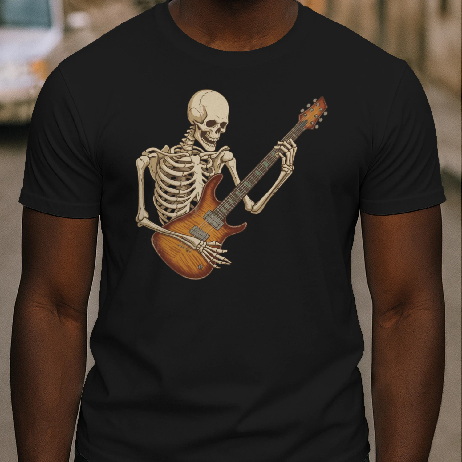 Skeleton Flamed Maple Guitarist