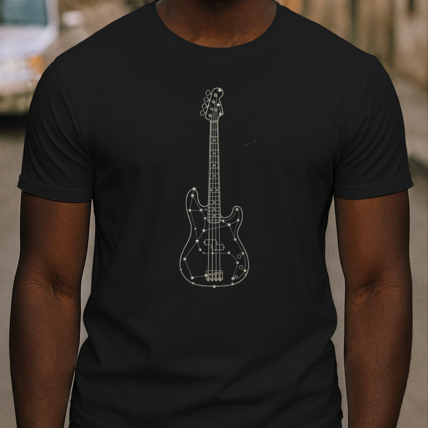 Celestial Constellation Bass Guitar Tee
