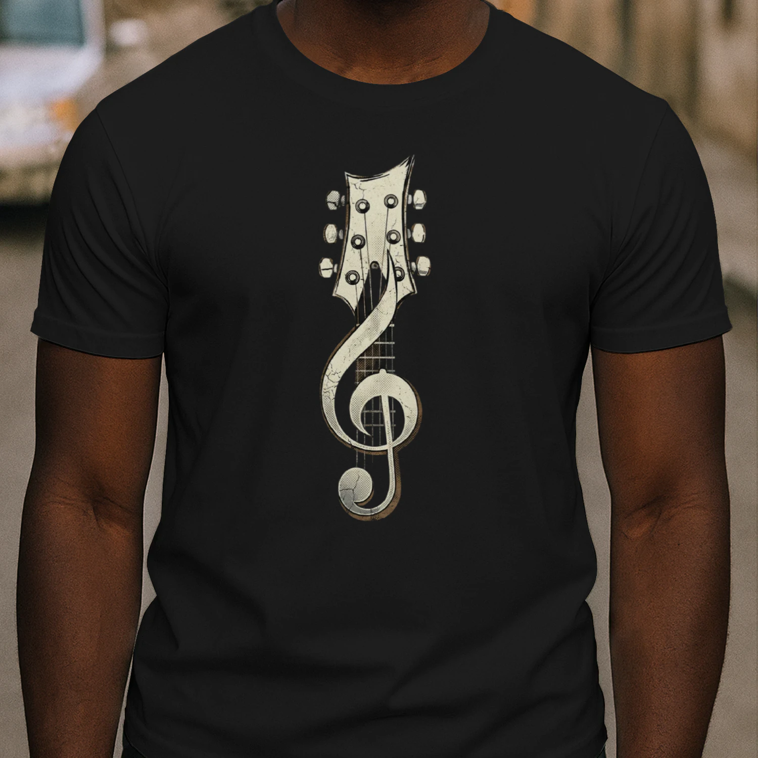 Guitar Guitar-Music-note-Vintage