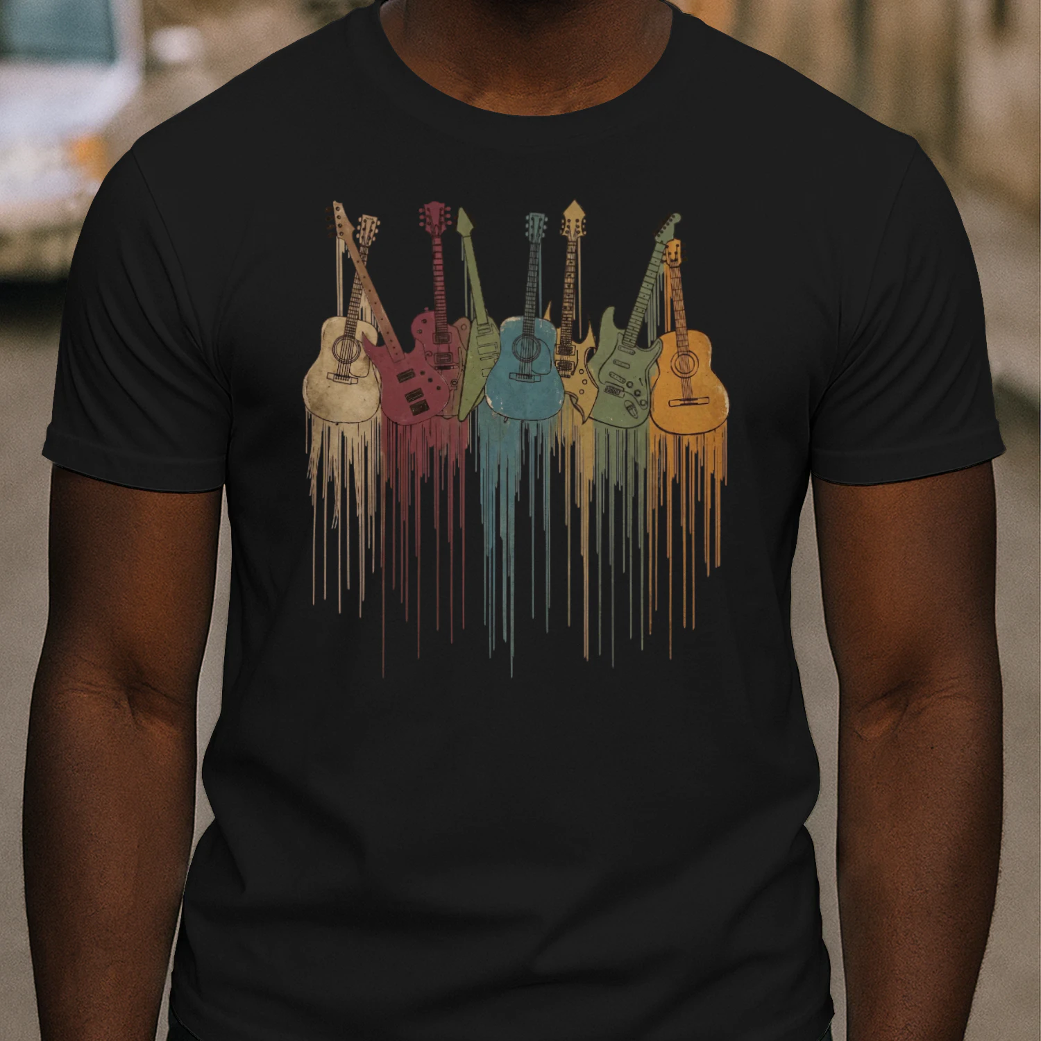 Dripping Paint Guitar Collection