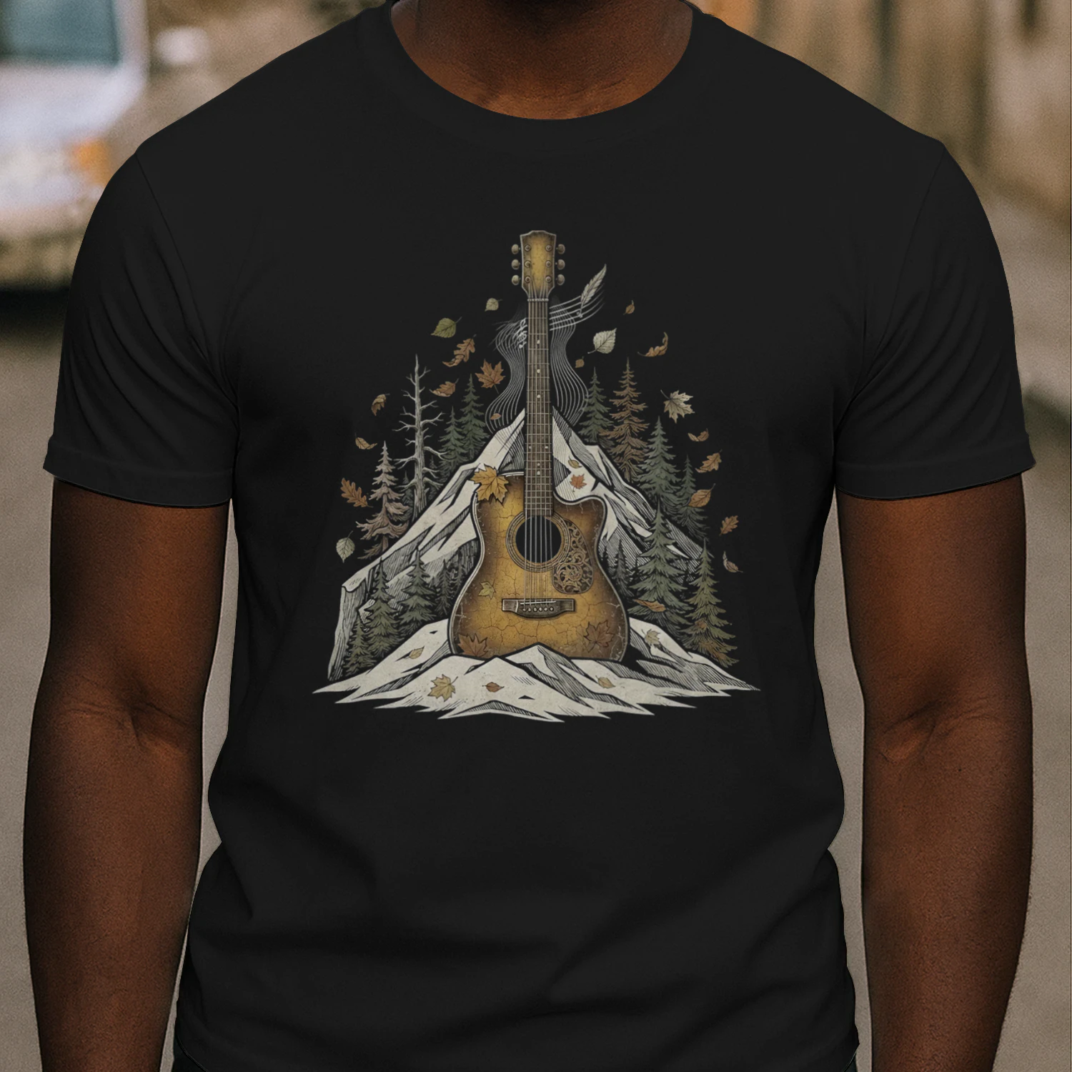 Halloween Acoustic Guitar Autumn