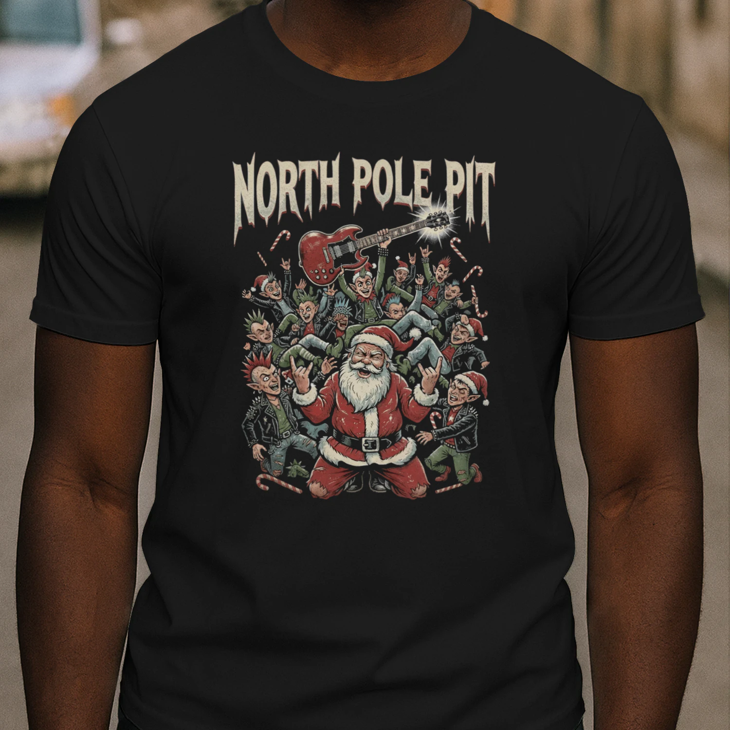 Christmas Guitar North Pole Pit