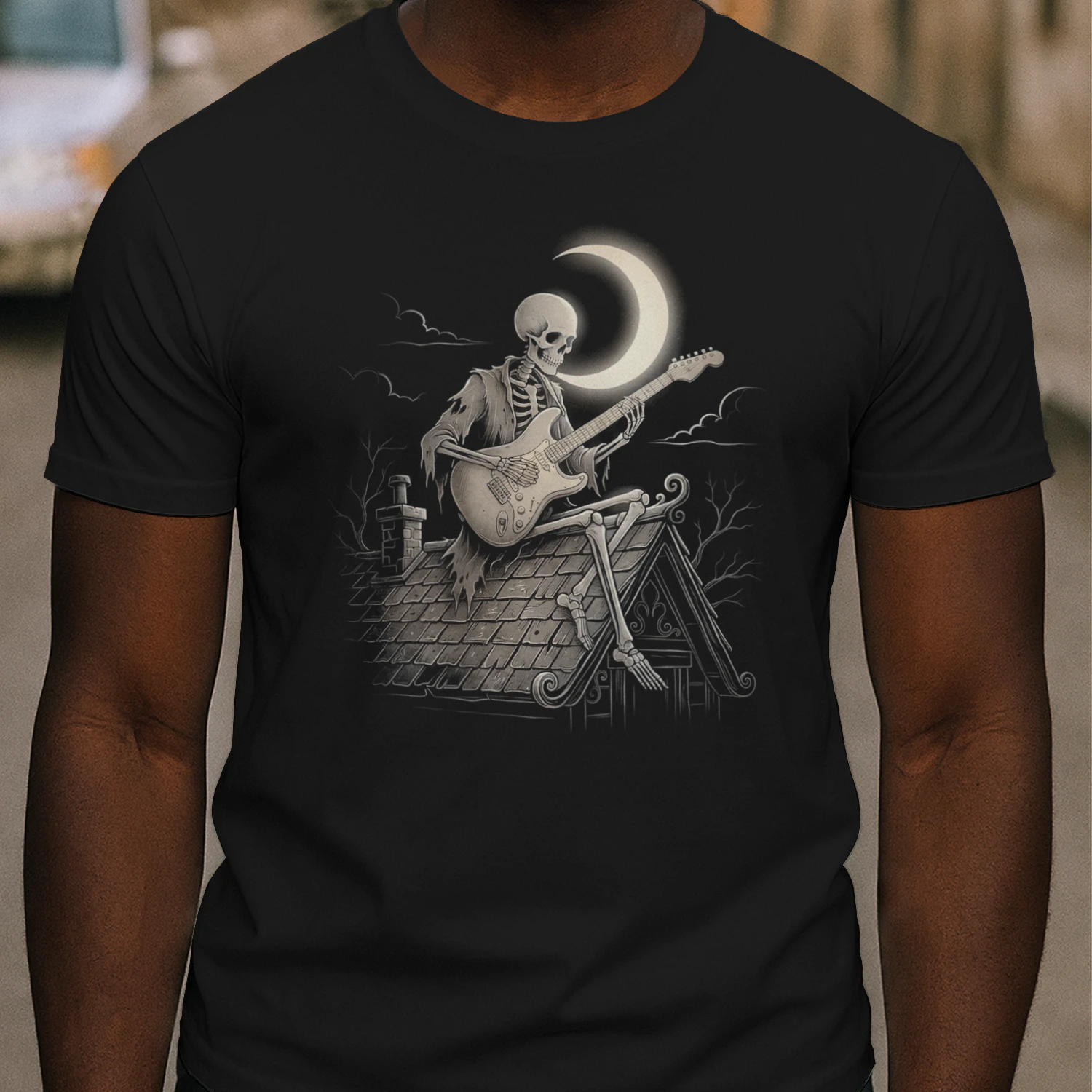Halloween Guitar Skeleton Halloween Night