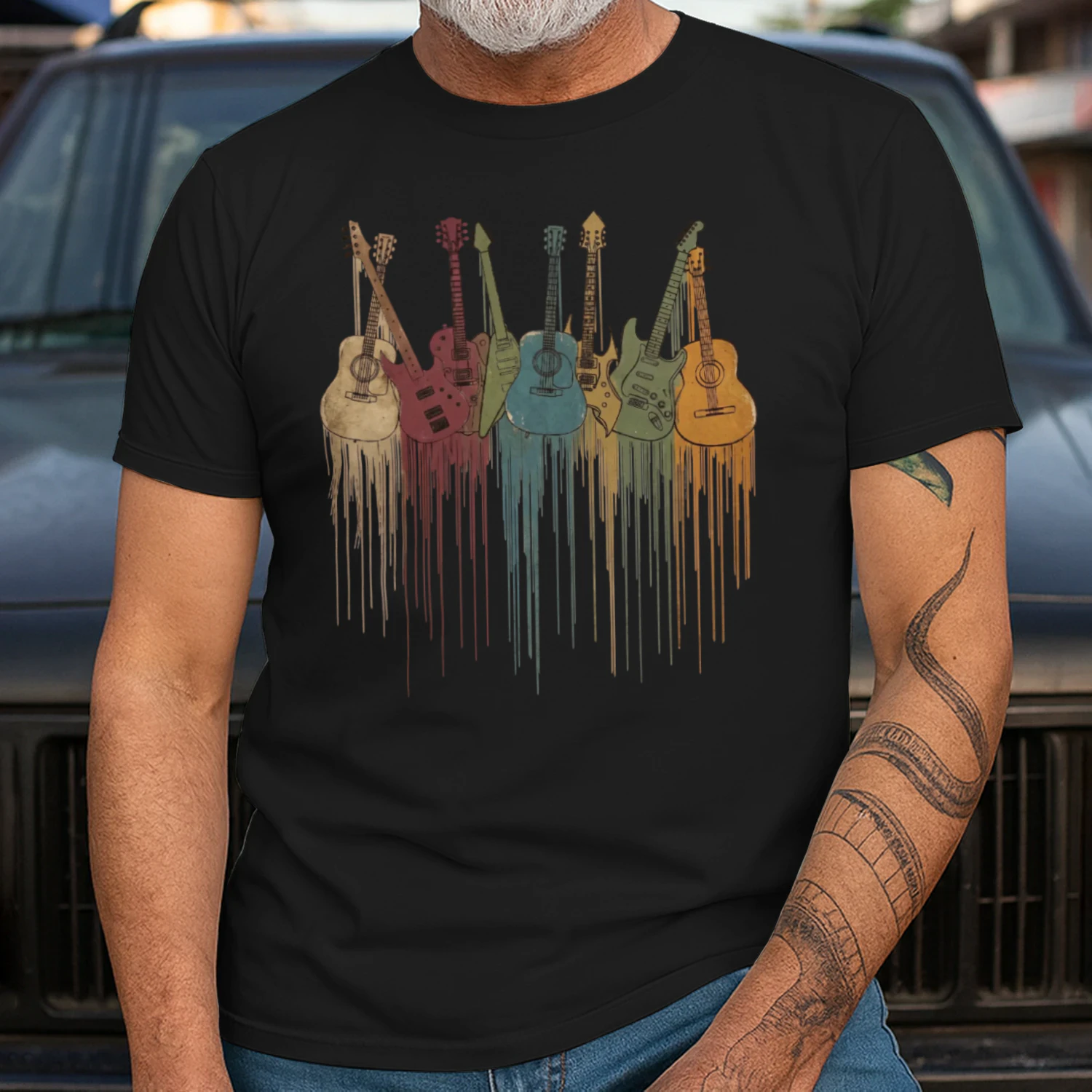 Dripping Paint Guitar Collection