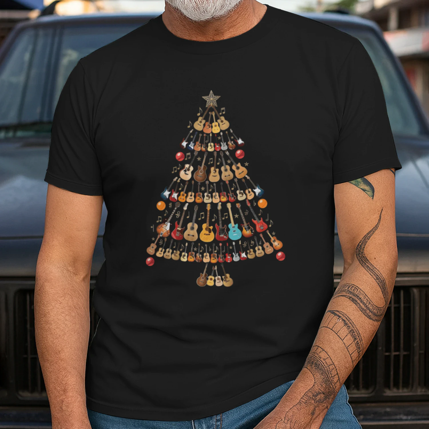 Christmas Guitar Star Tree