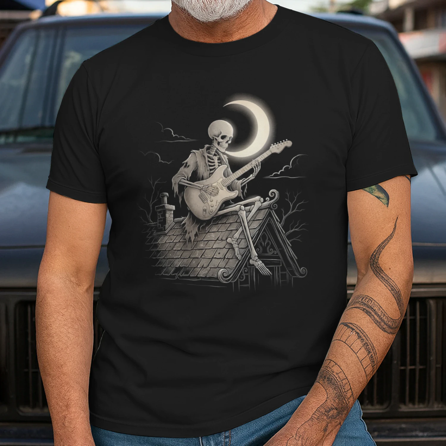 Halloween Guitar Skeleton Halloween Night