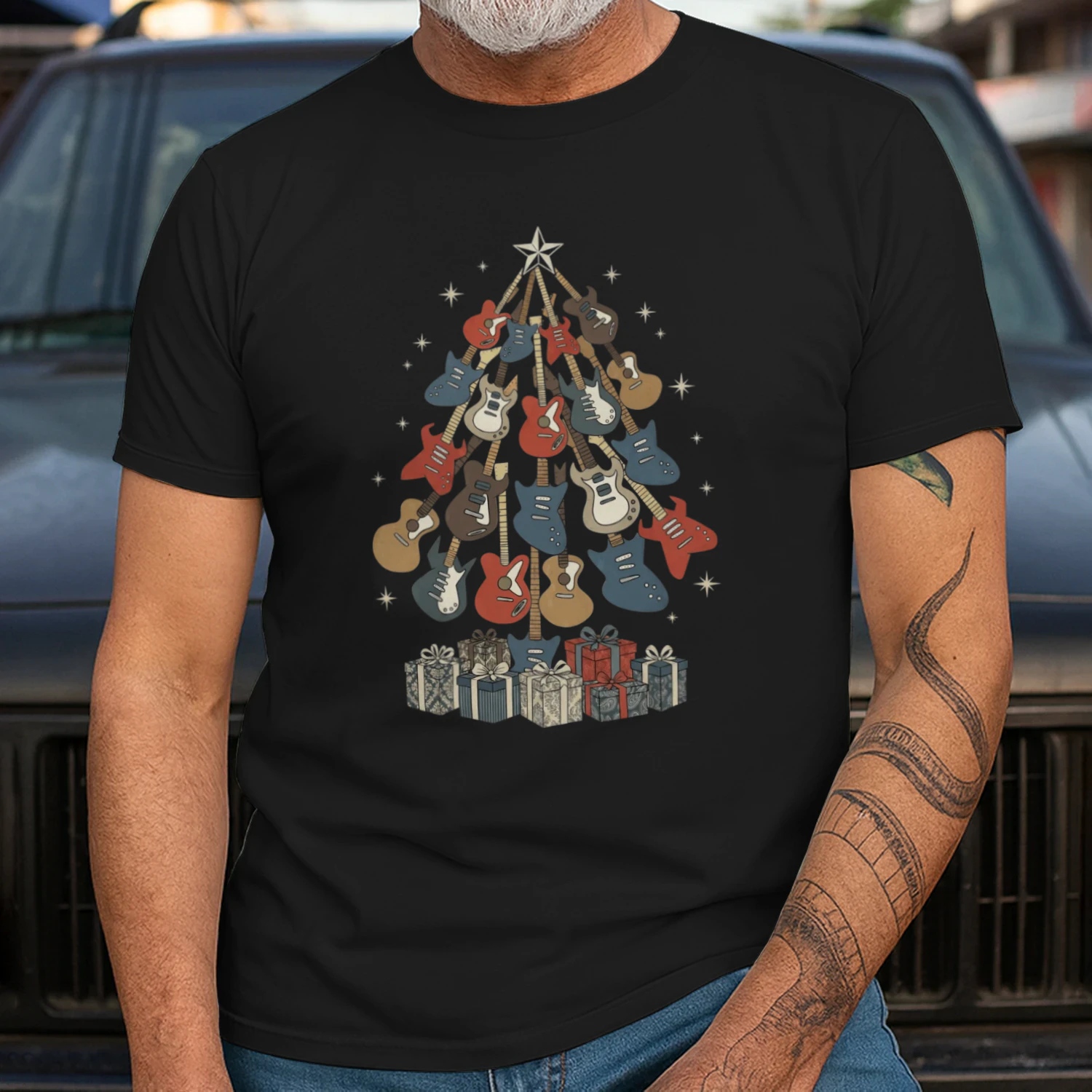 Christmas Guitar Retro Gifts