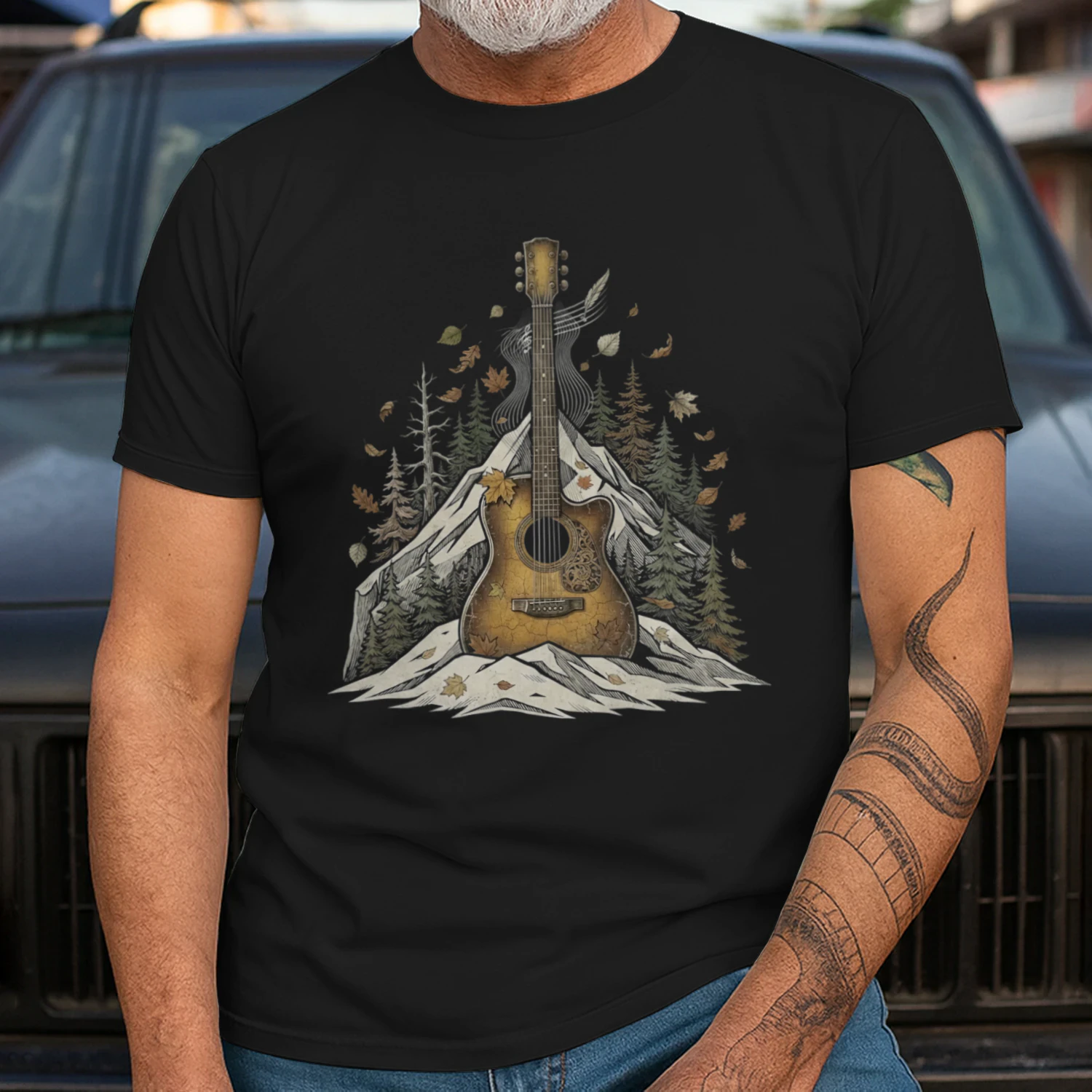 Halloween Acoustic Guitar Autumn