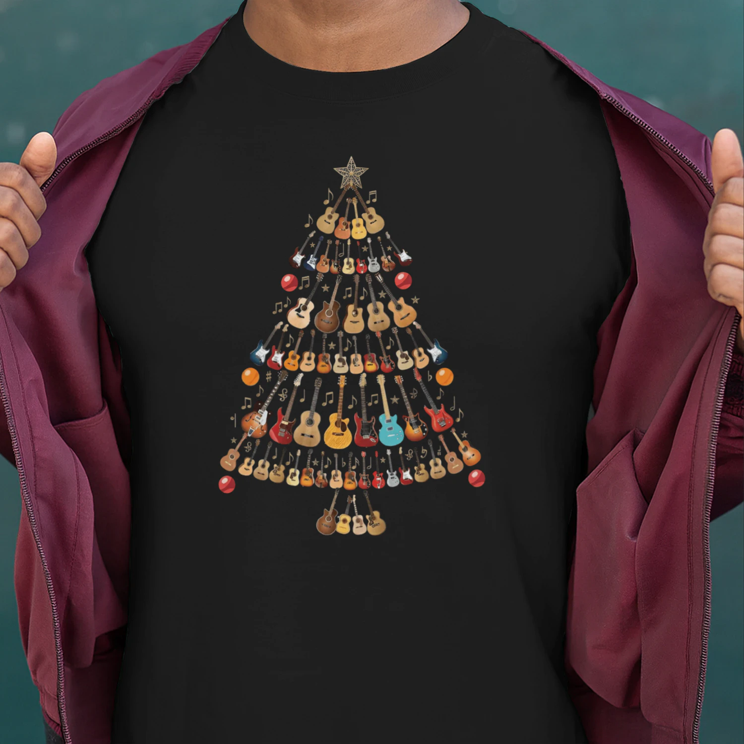 Christmas Guitar Star Tree