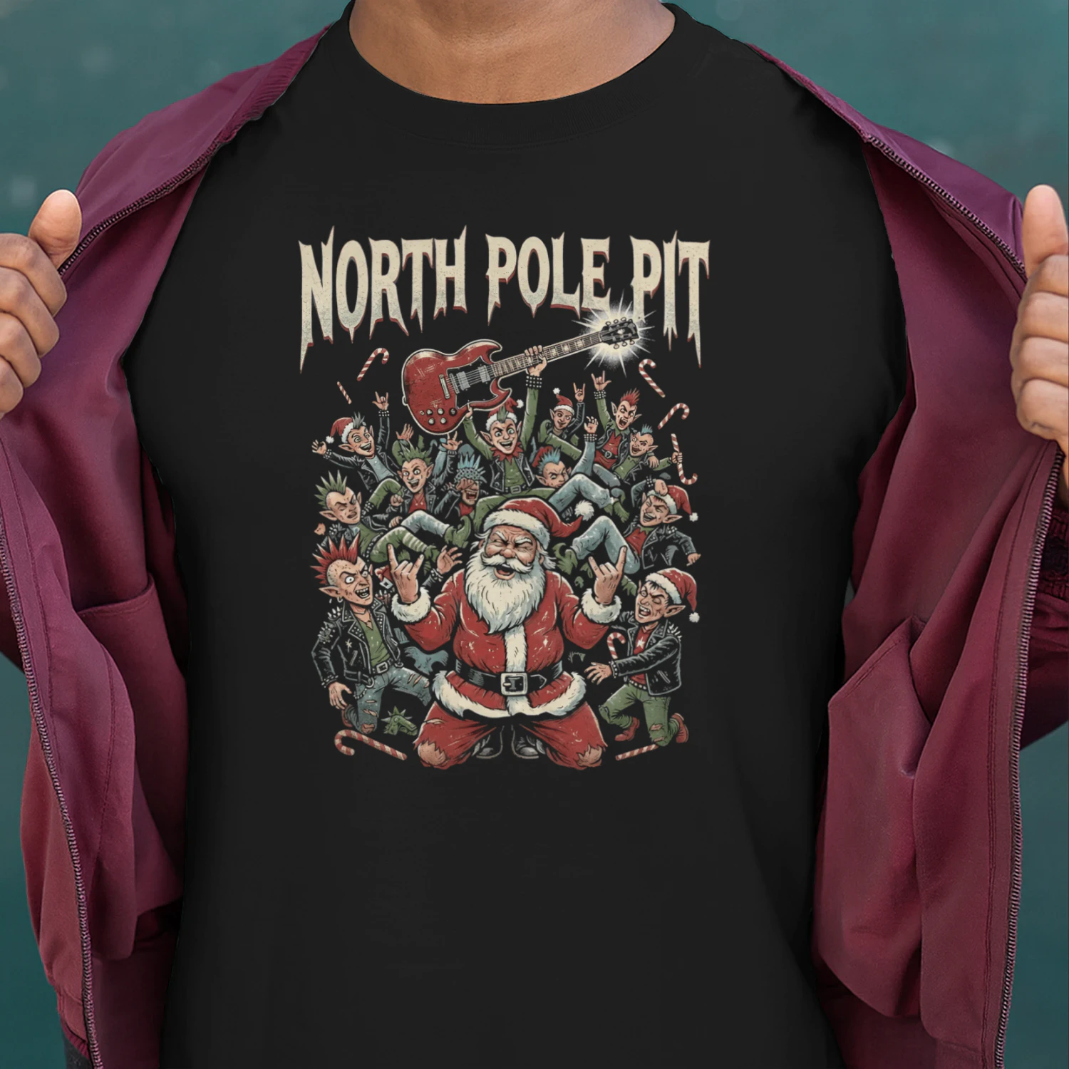 Christmas Guitar North Pole Pit