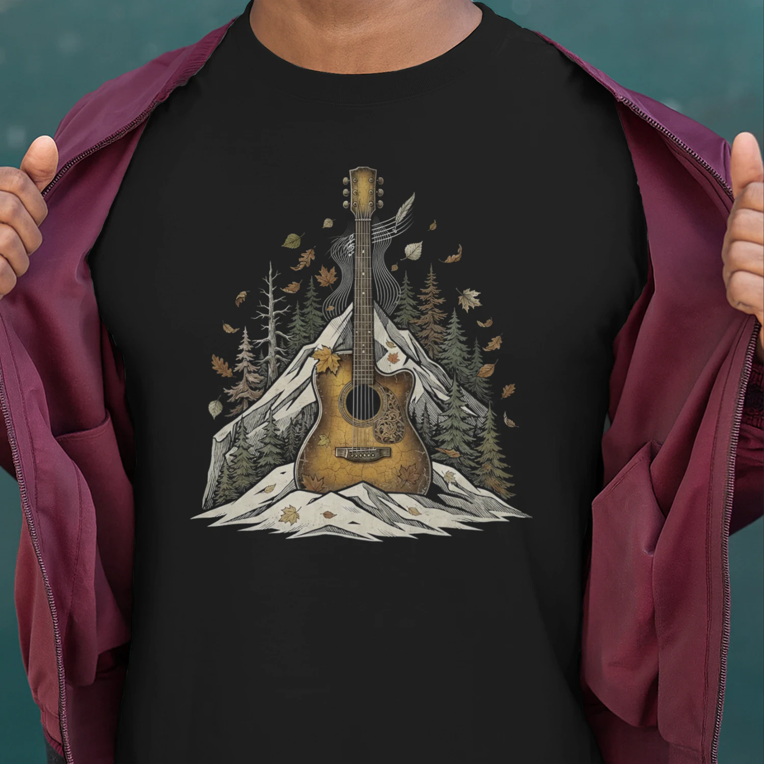 Halloween Acoustic Guitar Autumn