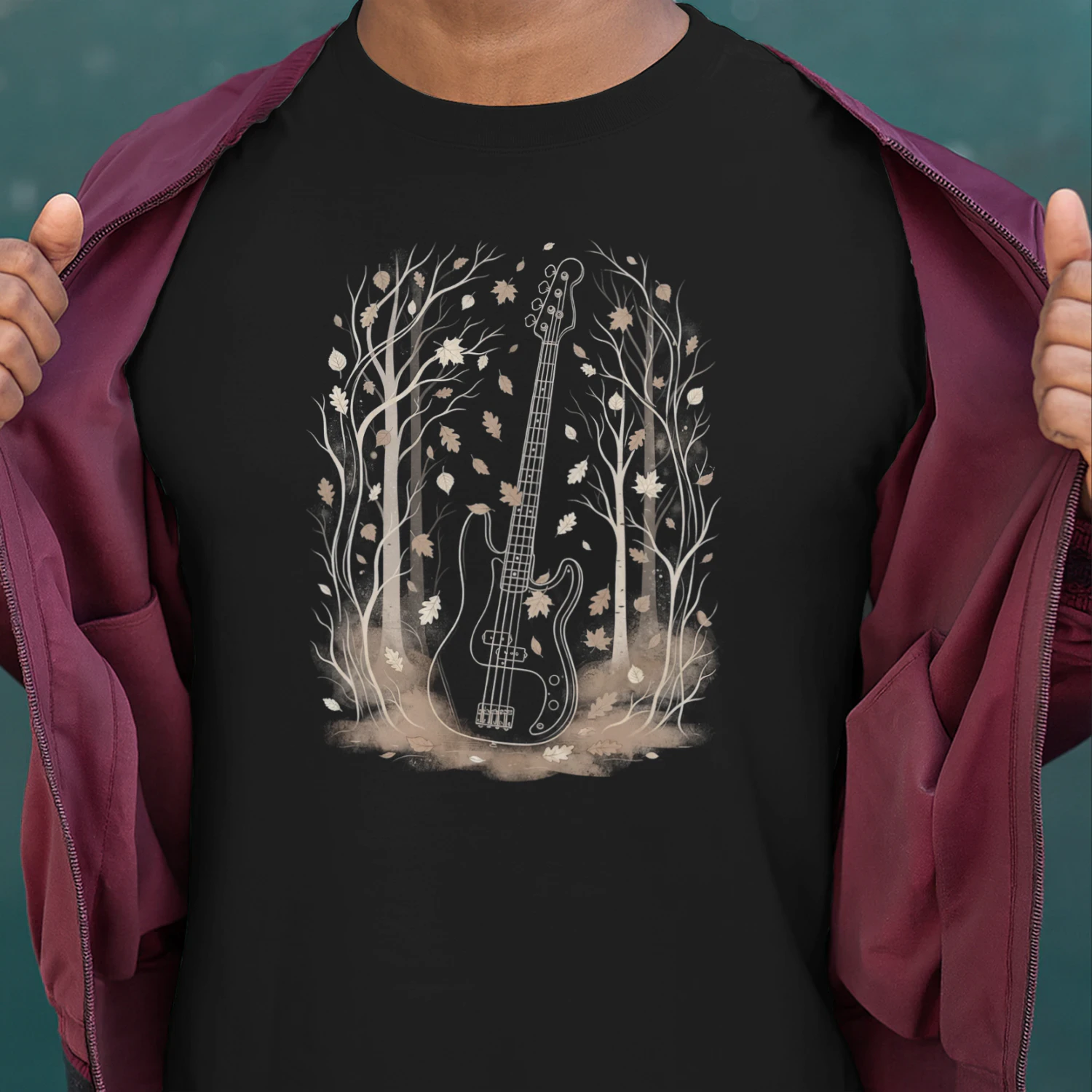 Halloween Bass Autumn Leaves