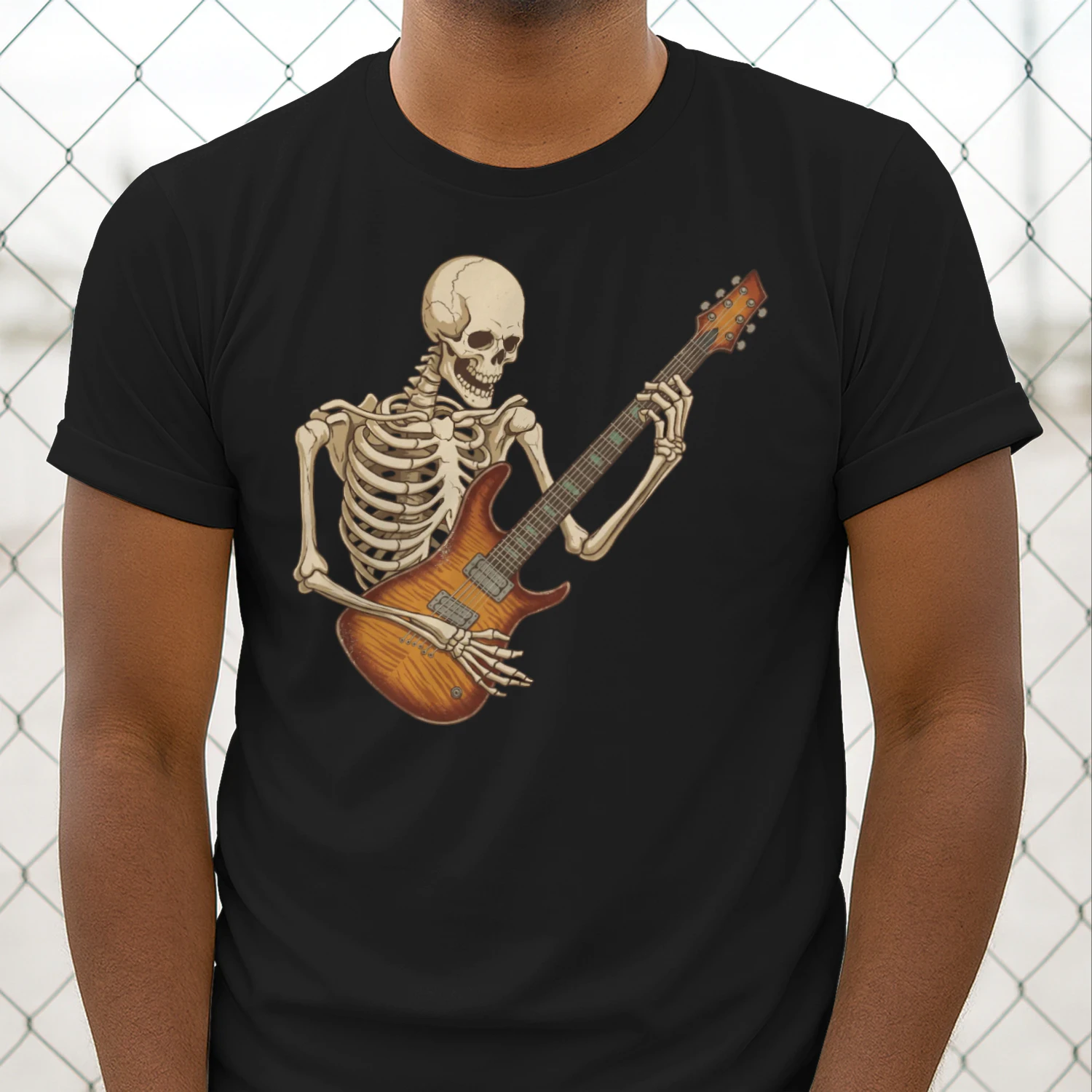 Skeleton Flamed Maple Guitarist