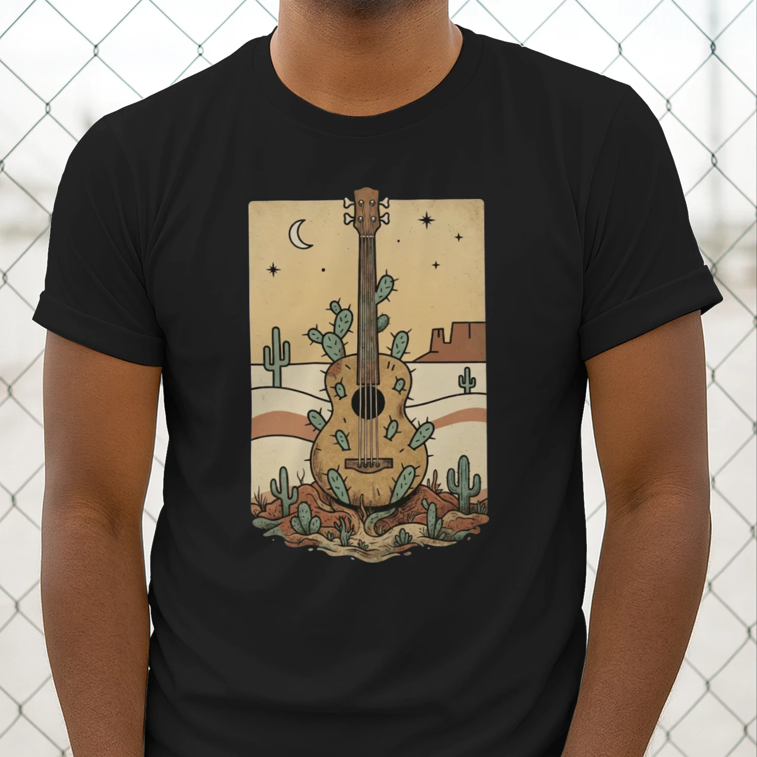 Retro Desert Acoustic Bass Tee