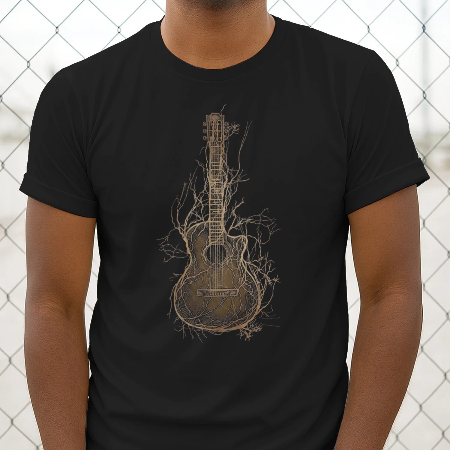 Rooted Acoustic Guitar Nature