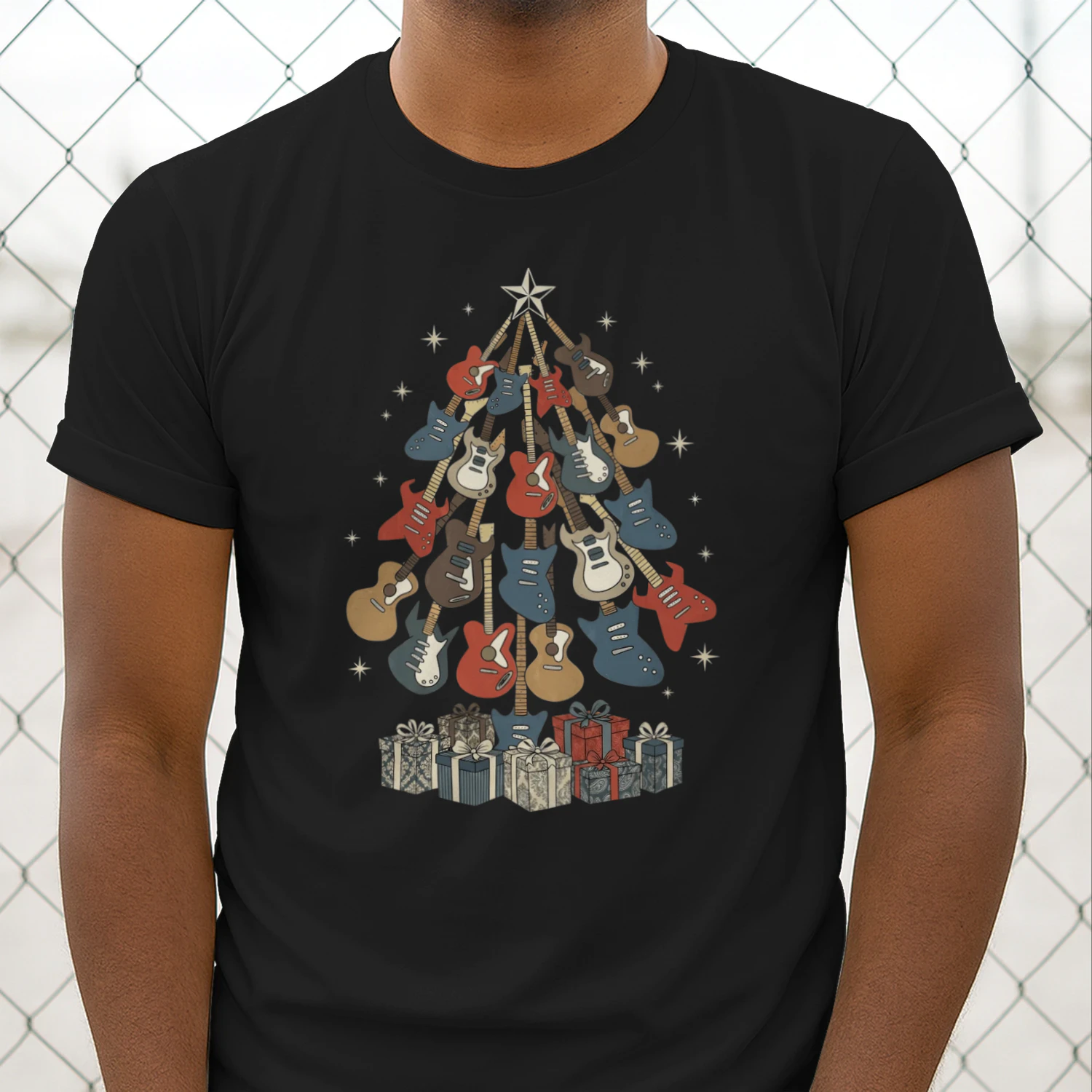 Christmas Guitar Retro Gifts