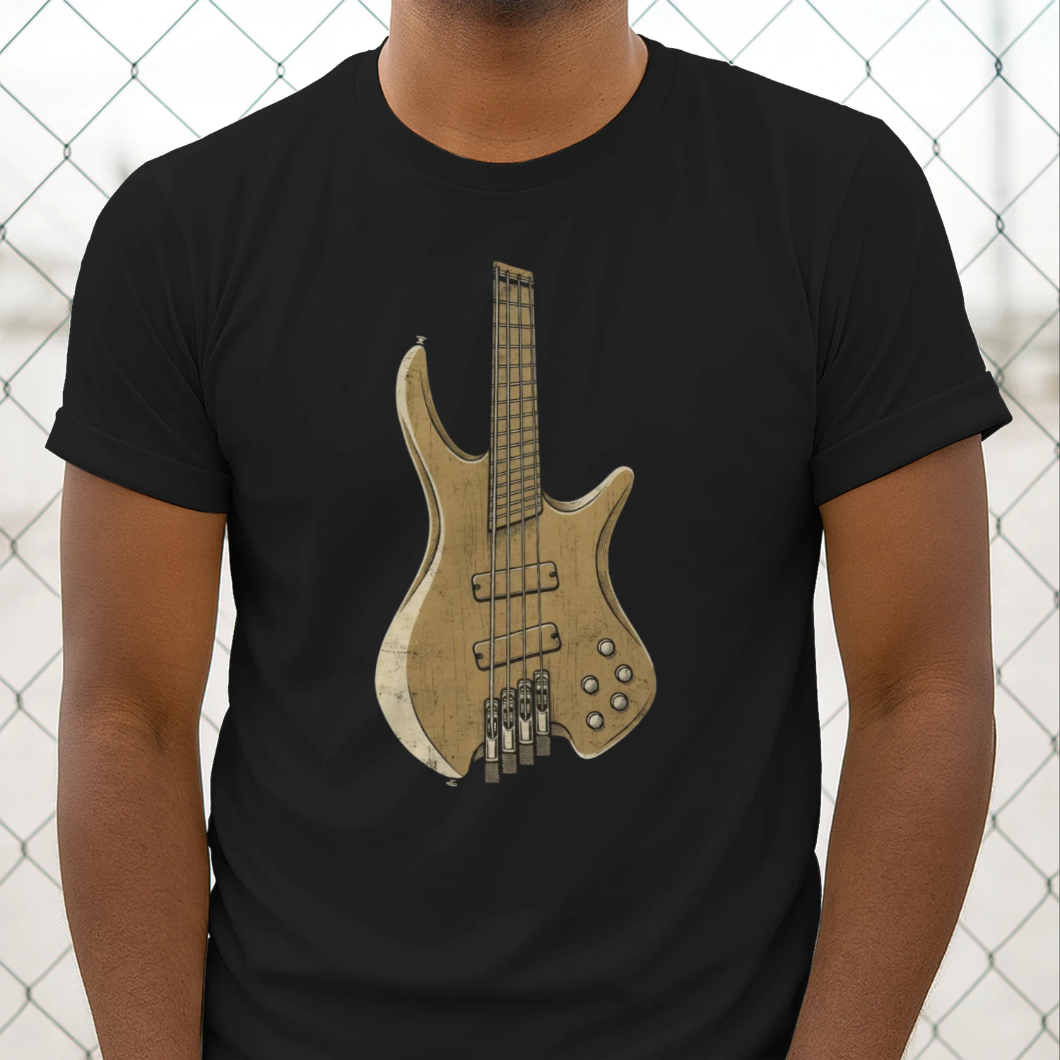 Modern Electric Bass Guitar Tee