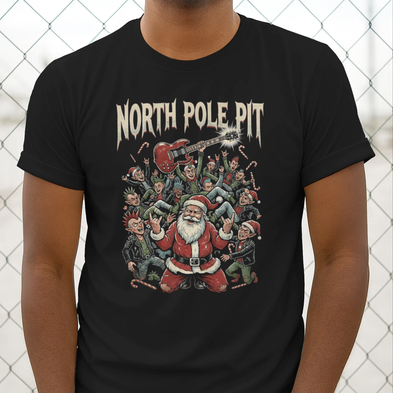 Christmas Guitar North Pole Pit