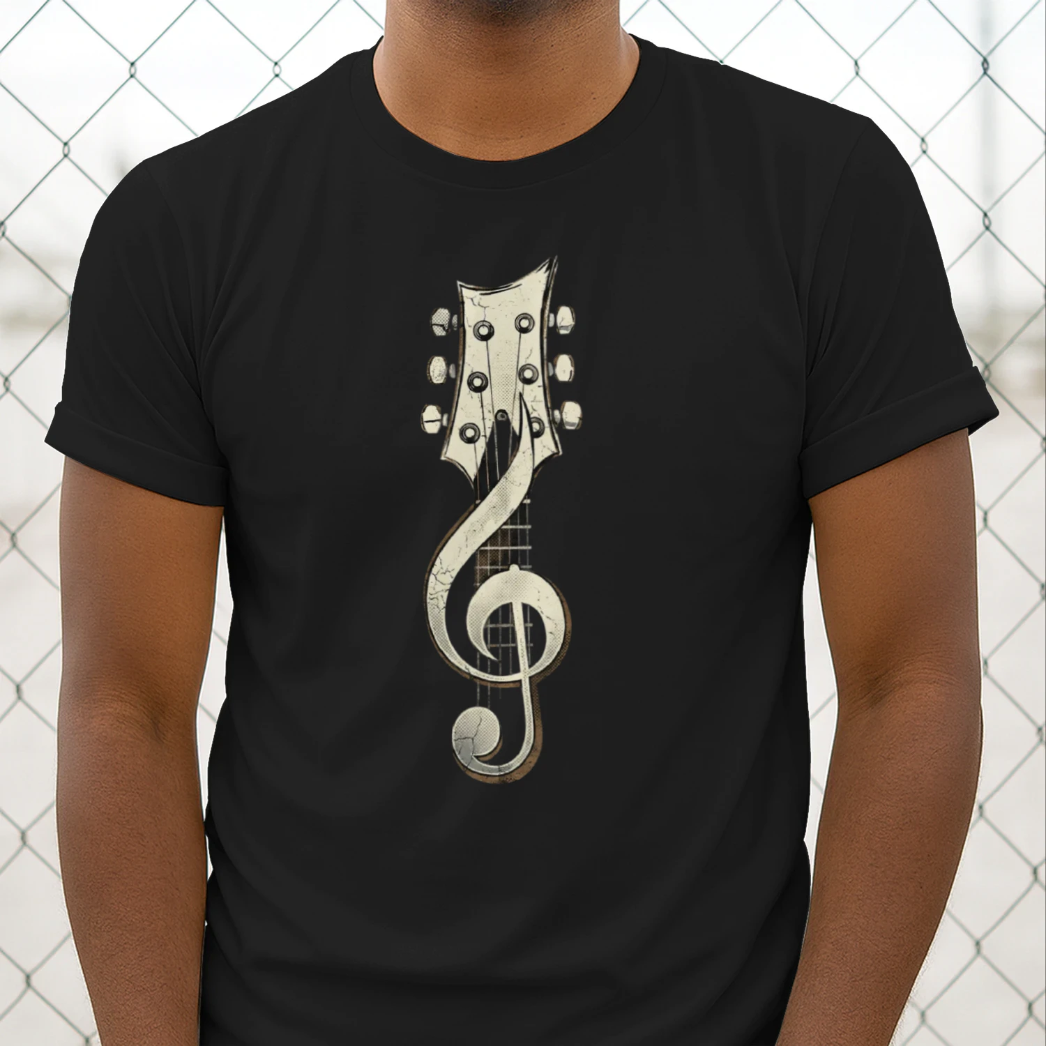 Guitar Guitar-Music-note-Vintage