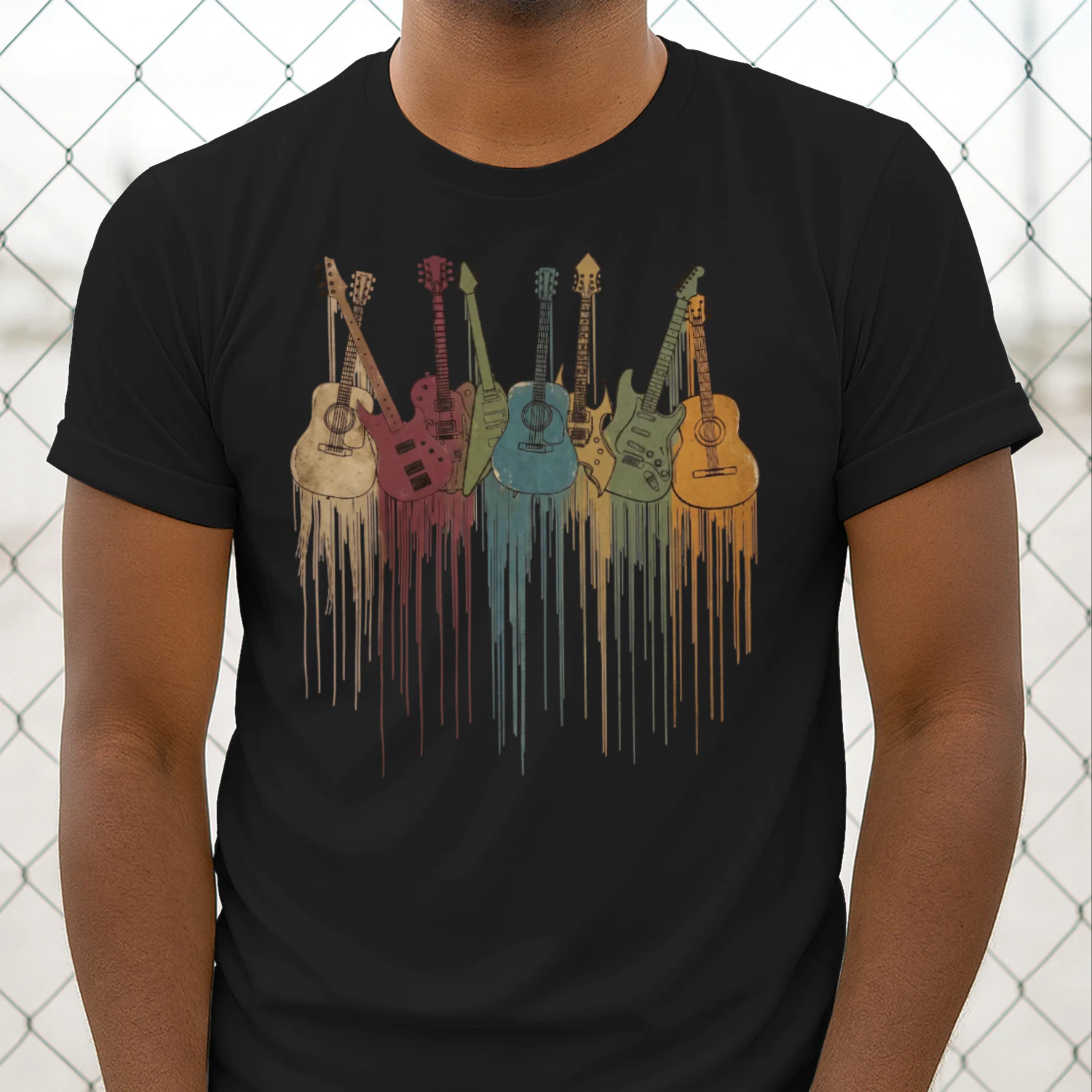 Dripping Paint Guitar Collection