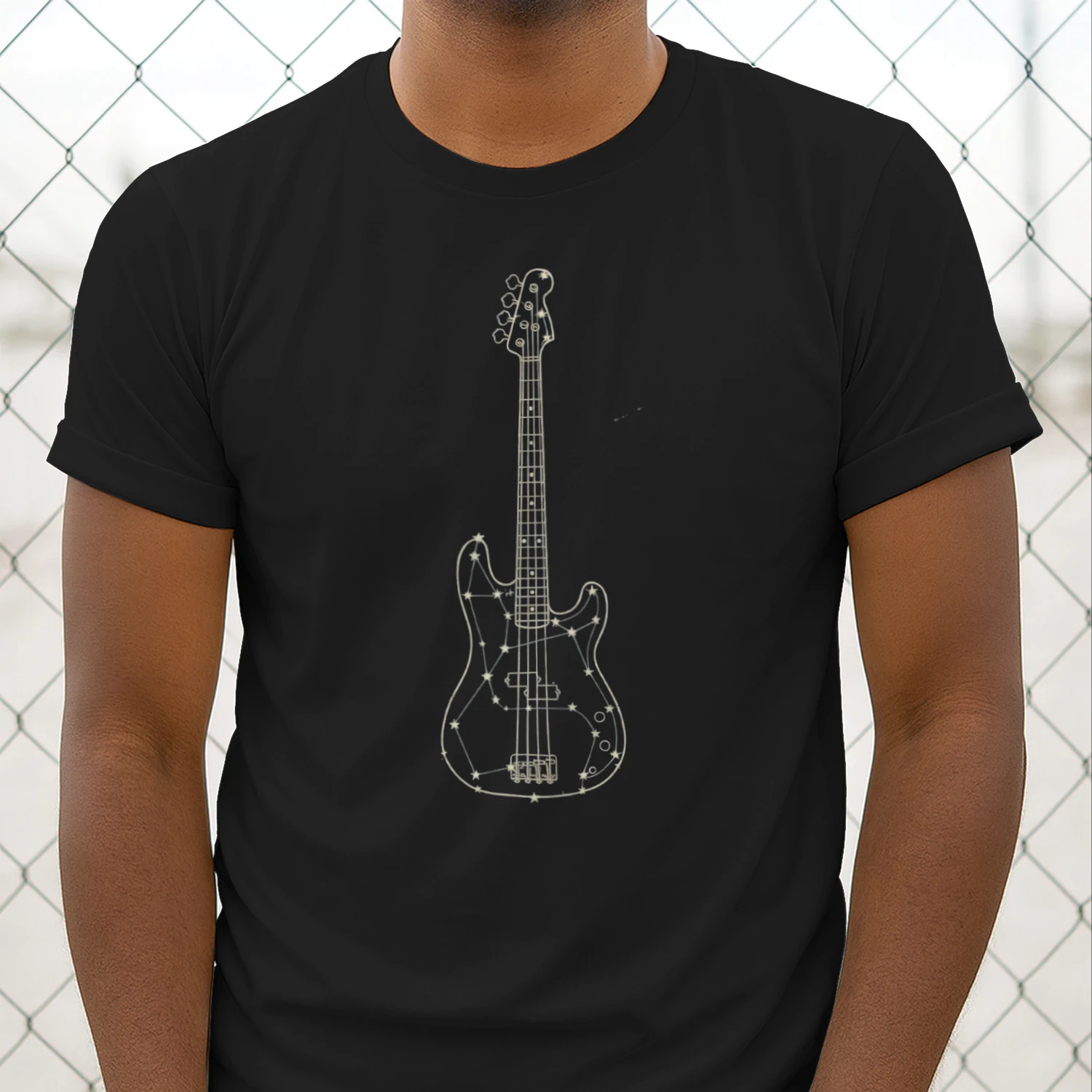Celestial Constellation Bass Guitar Tee