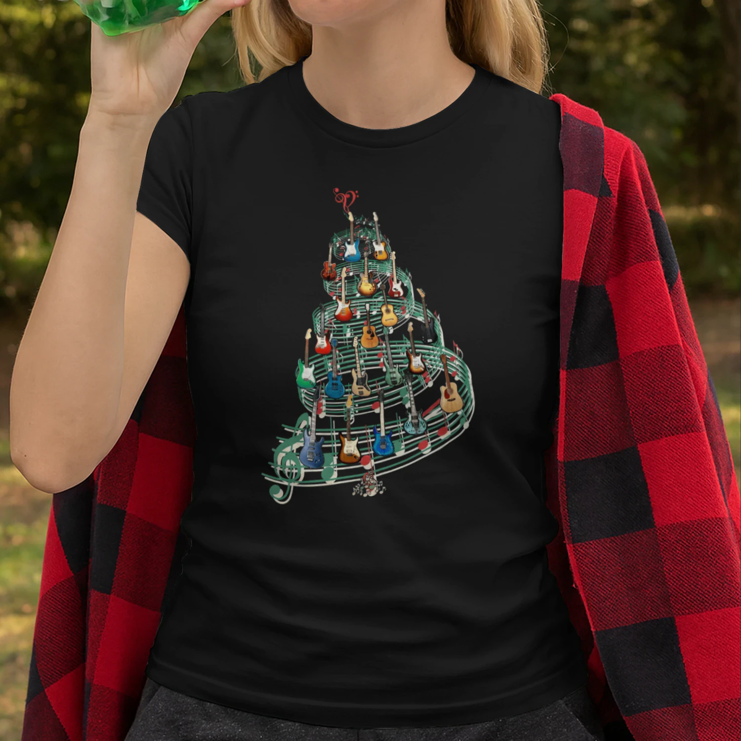 Christmas Guitar Notes Tree