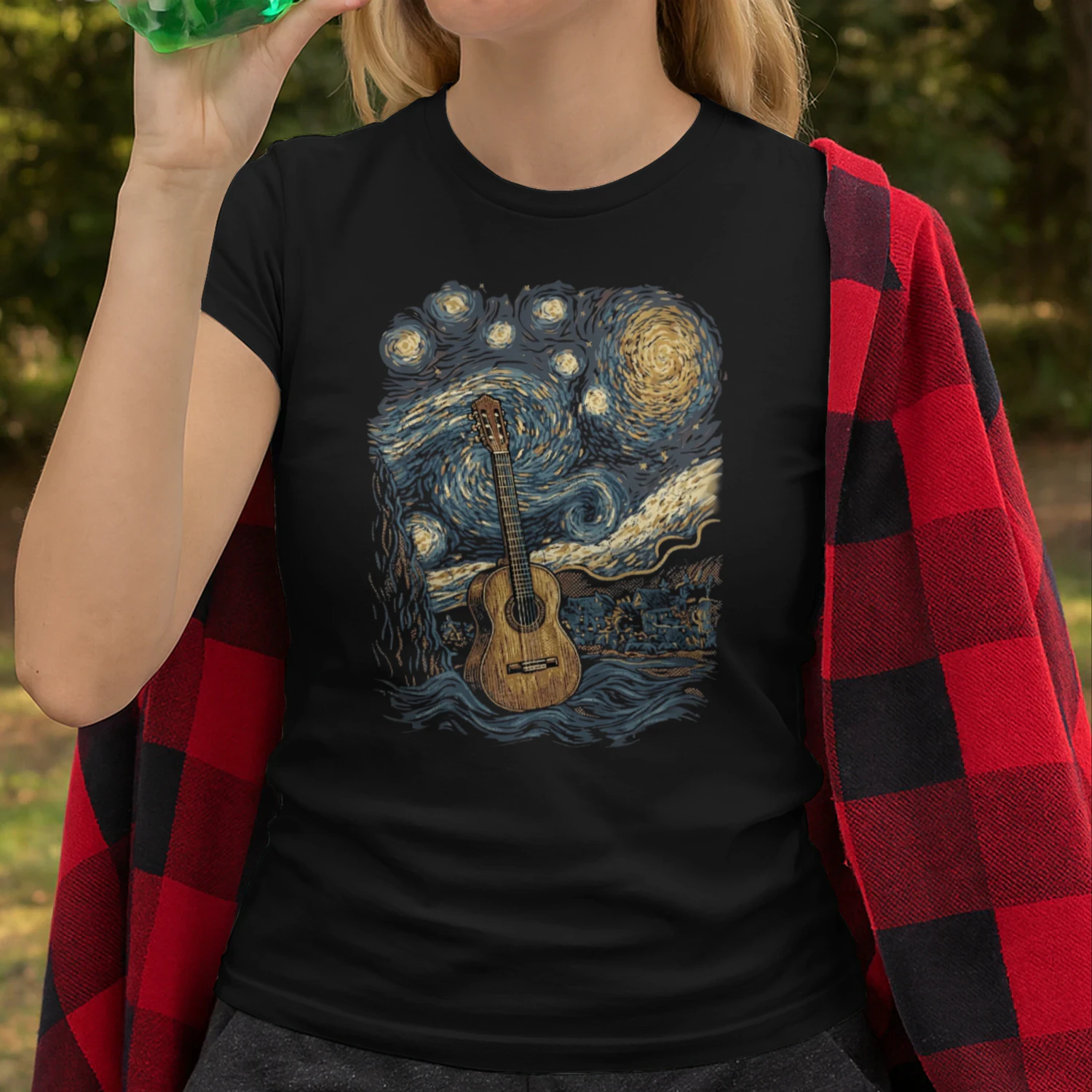 Acoustic Guitar Starry Night Van Gogh