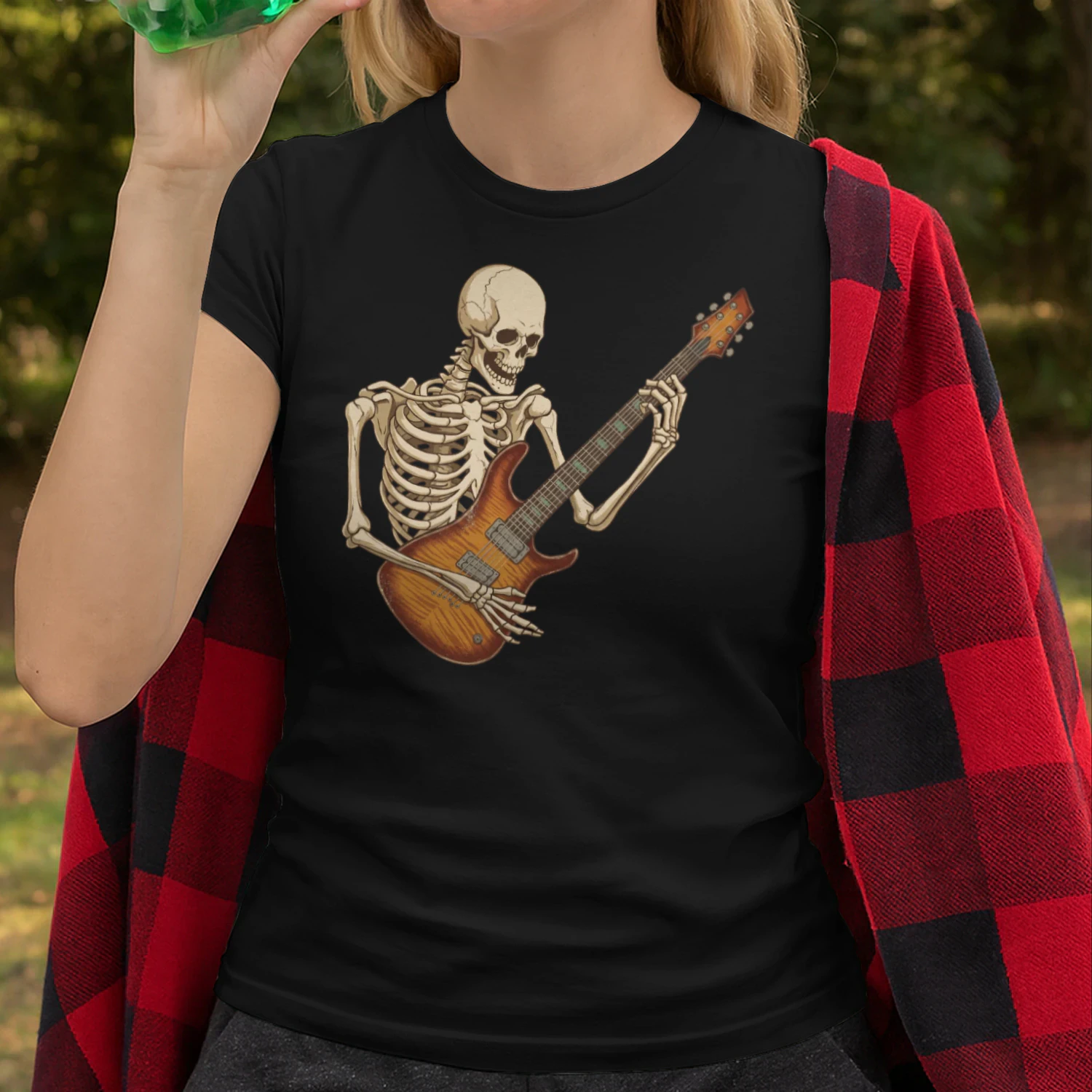 Skeleton Flamed Maple Guitarist