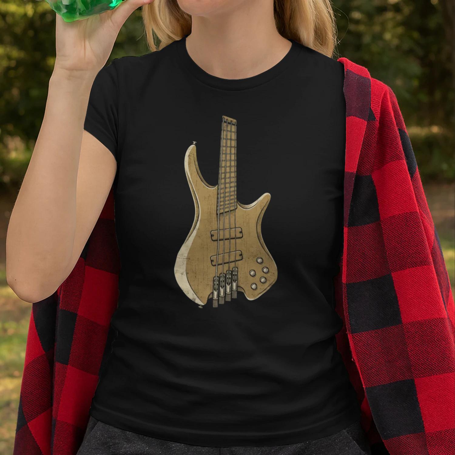 Modern Electric Bass Guitar Tee