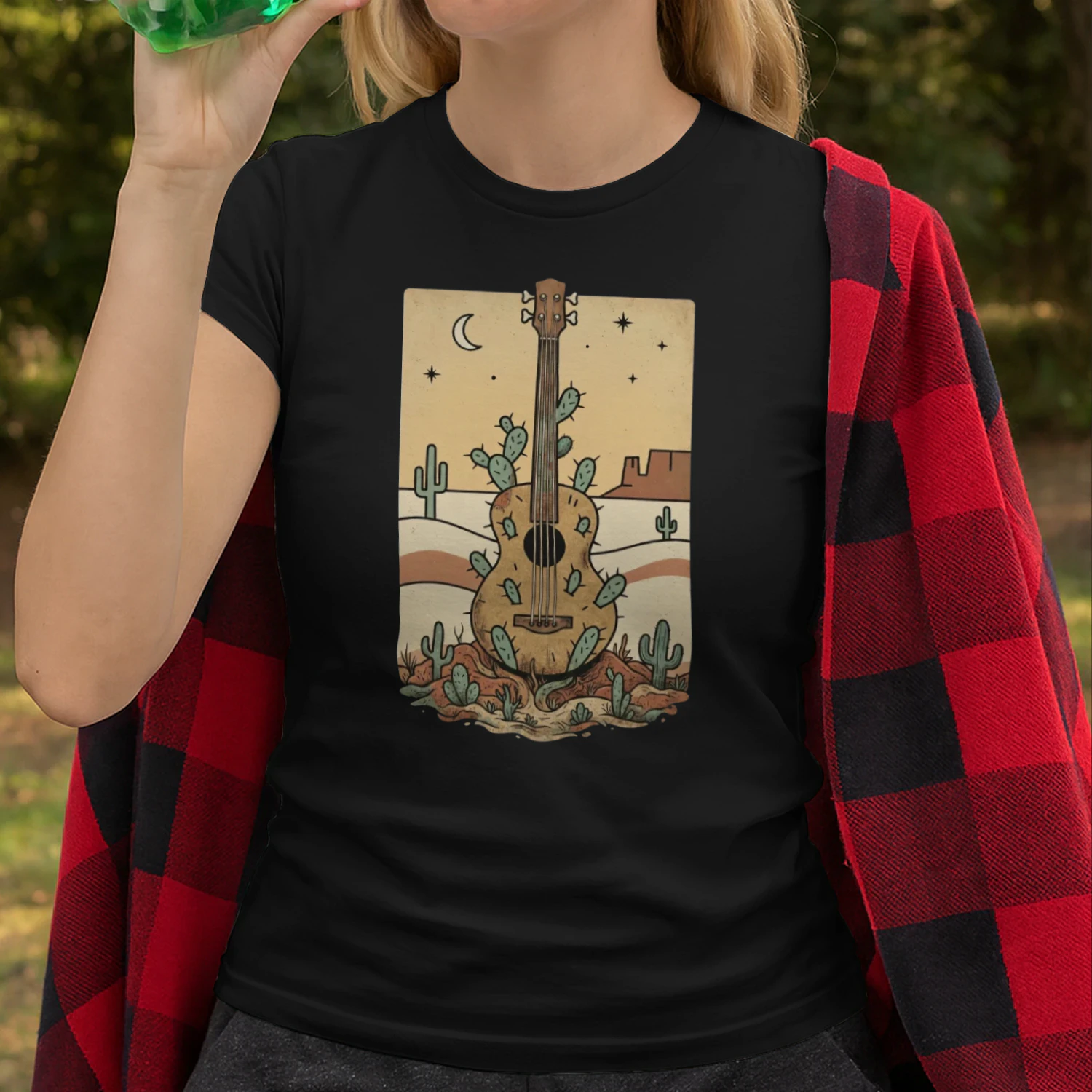 Retro Desert Acoustic Bass Tee
