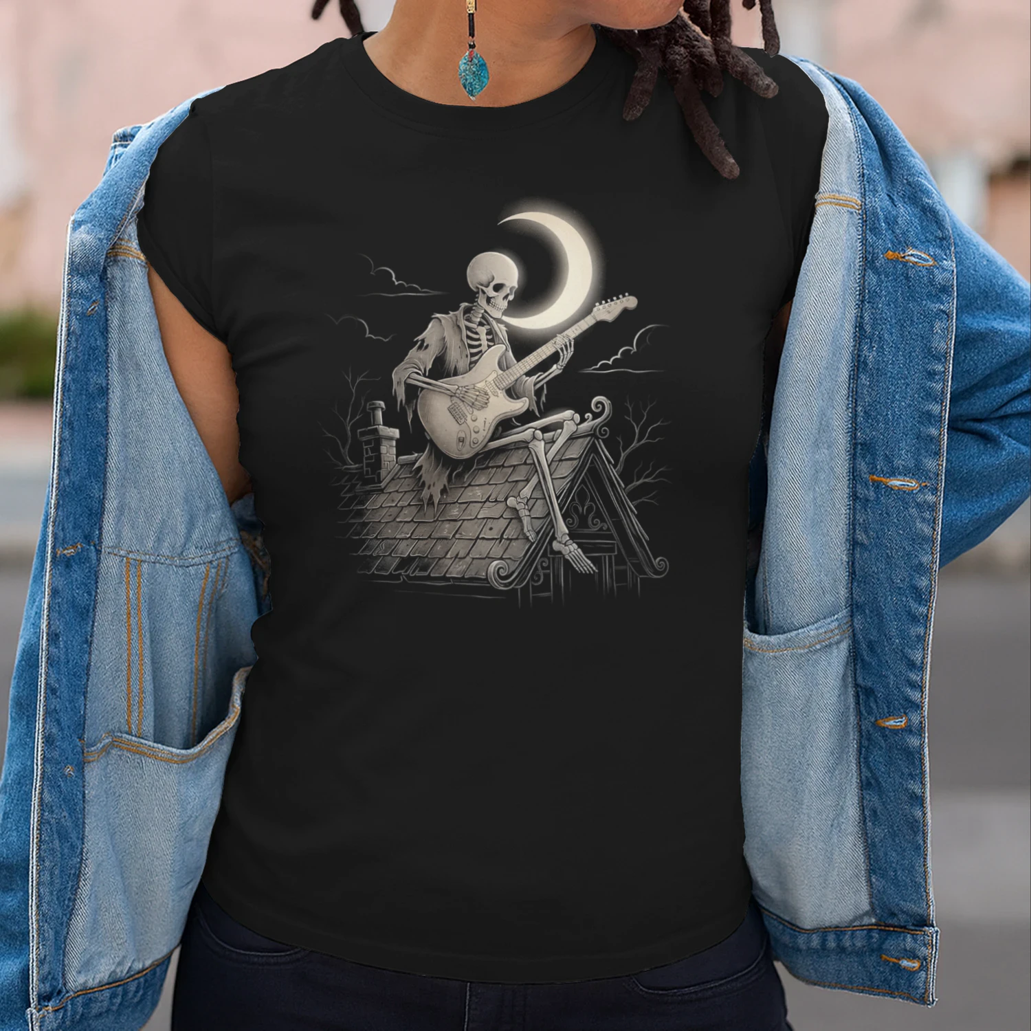 Halloween Guitar Skeleton Halloween Night