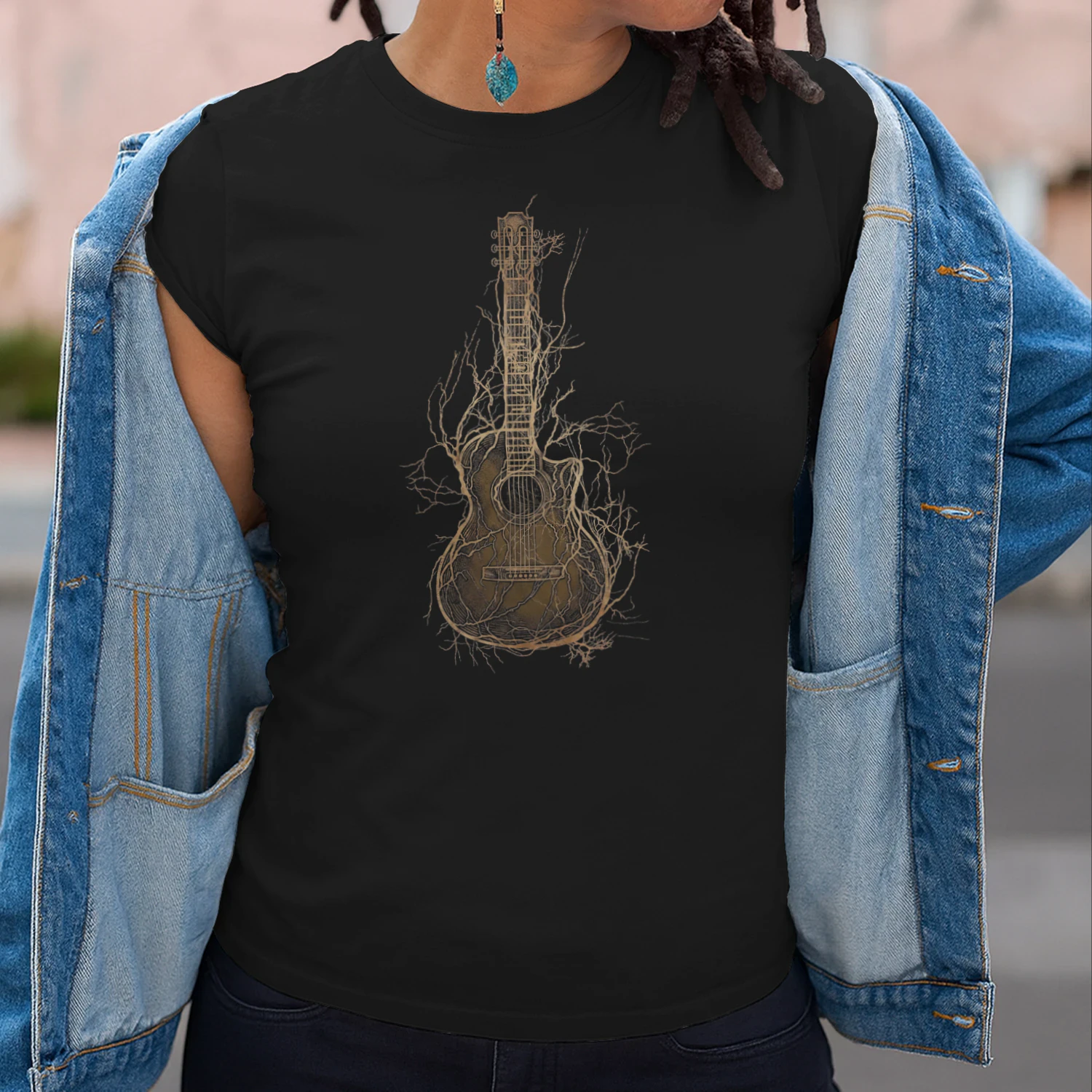 Rooted Acoustic Guitar Nature