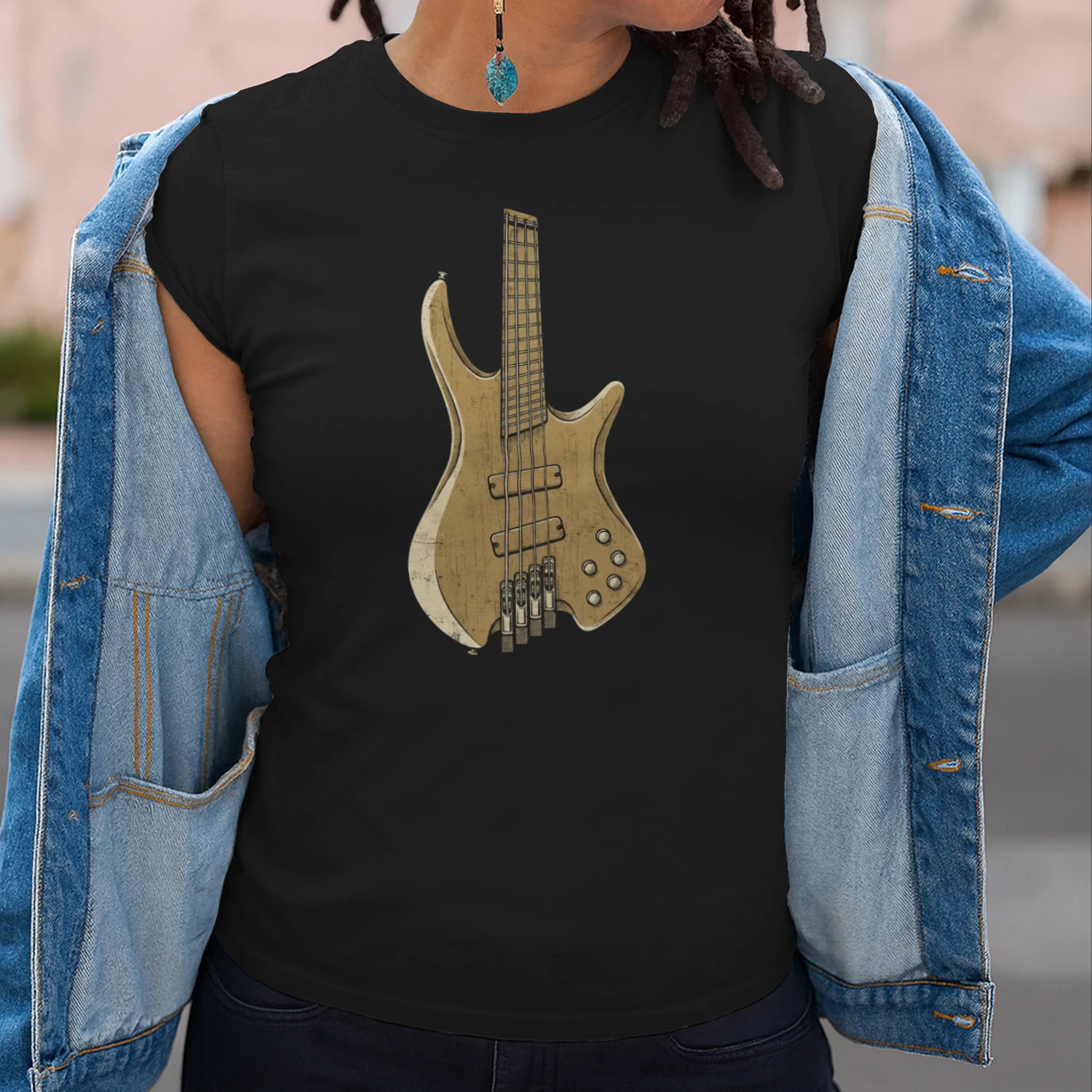 Modern Electric Bass Guitar Tee