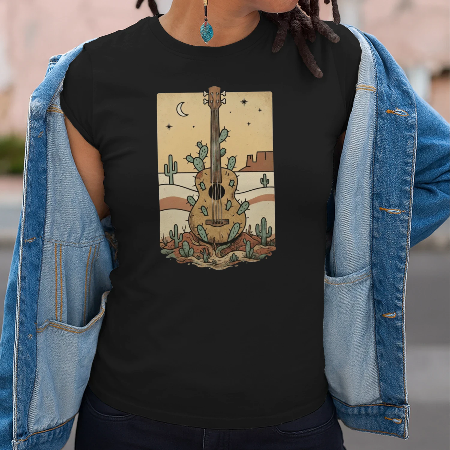 Retro Desert Acoustic Bass Tee