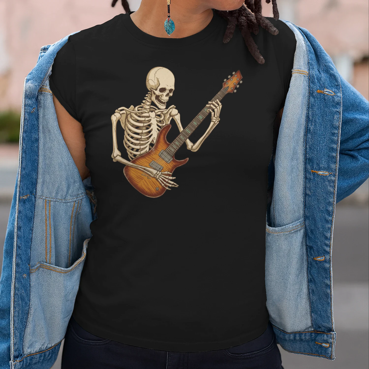 Skeleton Flamed Maple Guitarist