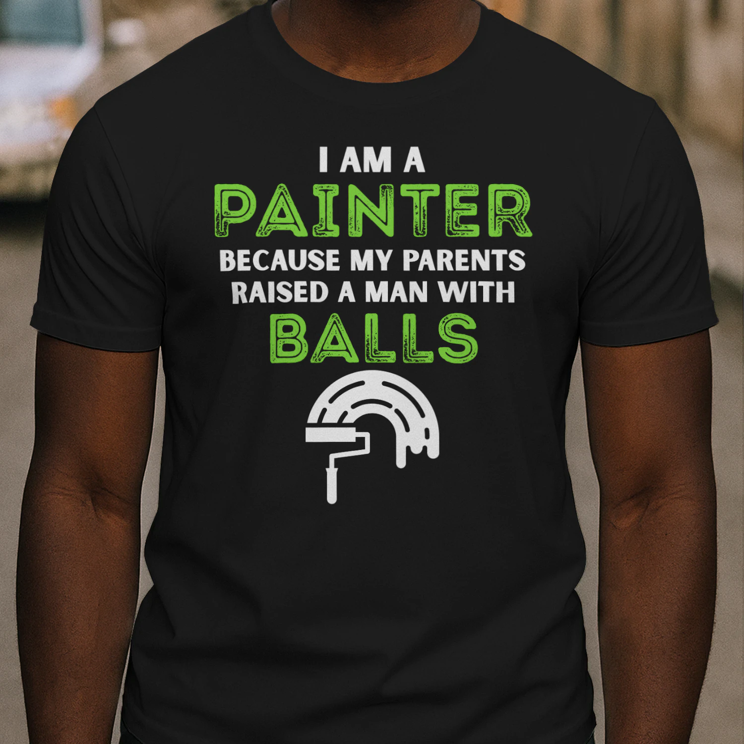 A MAN WITH BALL PAINTER