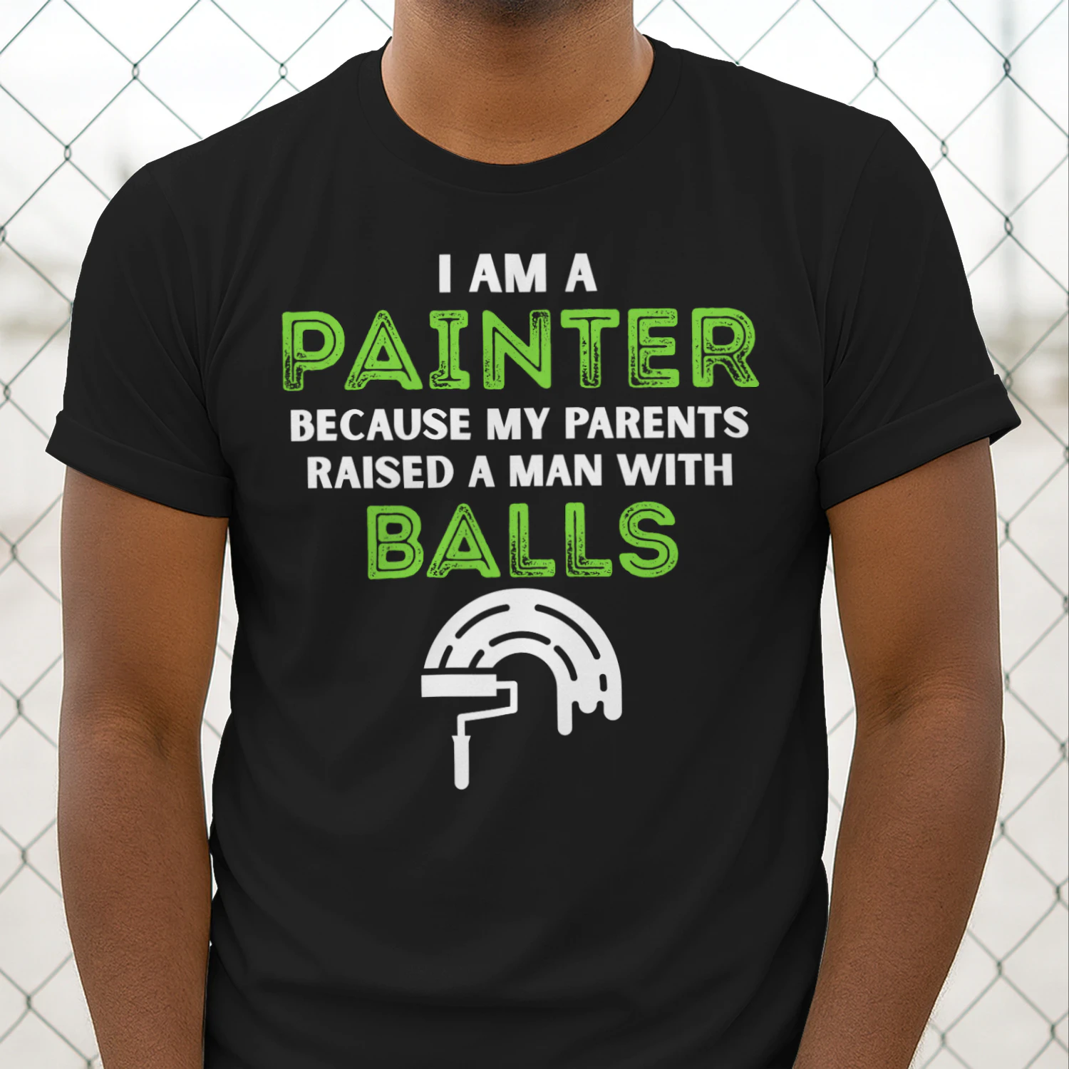A MAN WITH BALL PAINTER