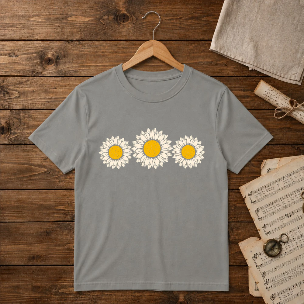 Vintage Distressed Daisy Flower Unisex T-shirt