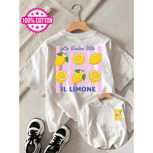 Double-Sided Printed Fashion Casual Women'S Men'S Top for Spring And Summer