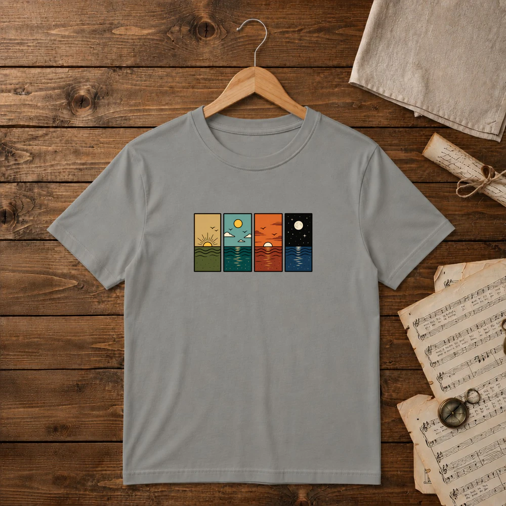 sunrise and Waves Unisex T-shirt