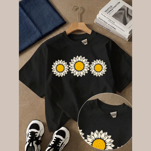 Retro Floral Graphic Tee