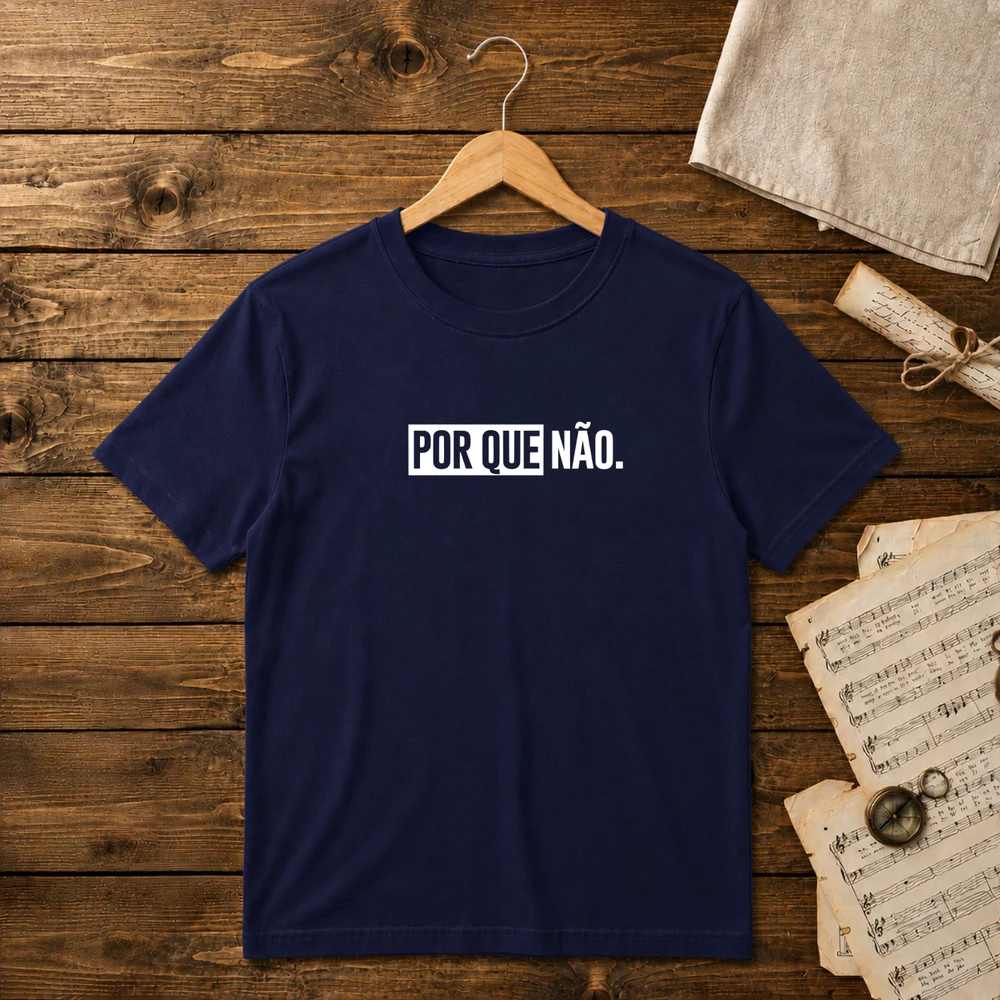 "Por Que Não" Unisex T-shirt 100% soft ring-spun cotton