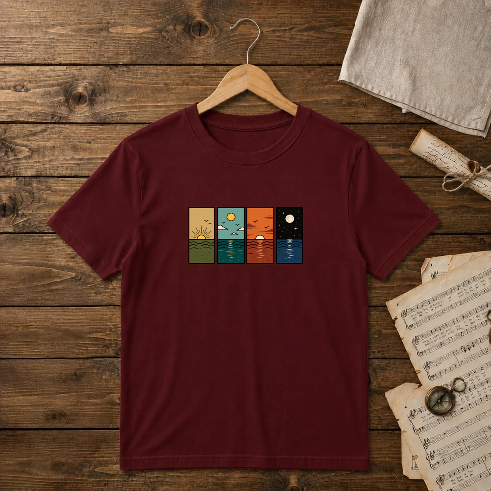 sunrise and Waves Unisex T-shirt