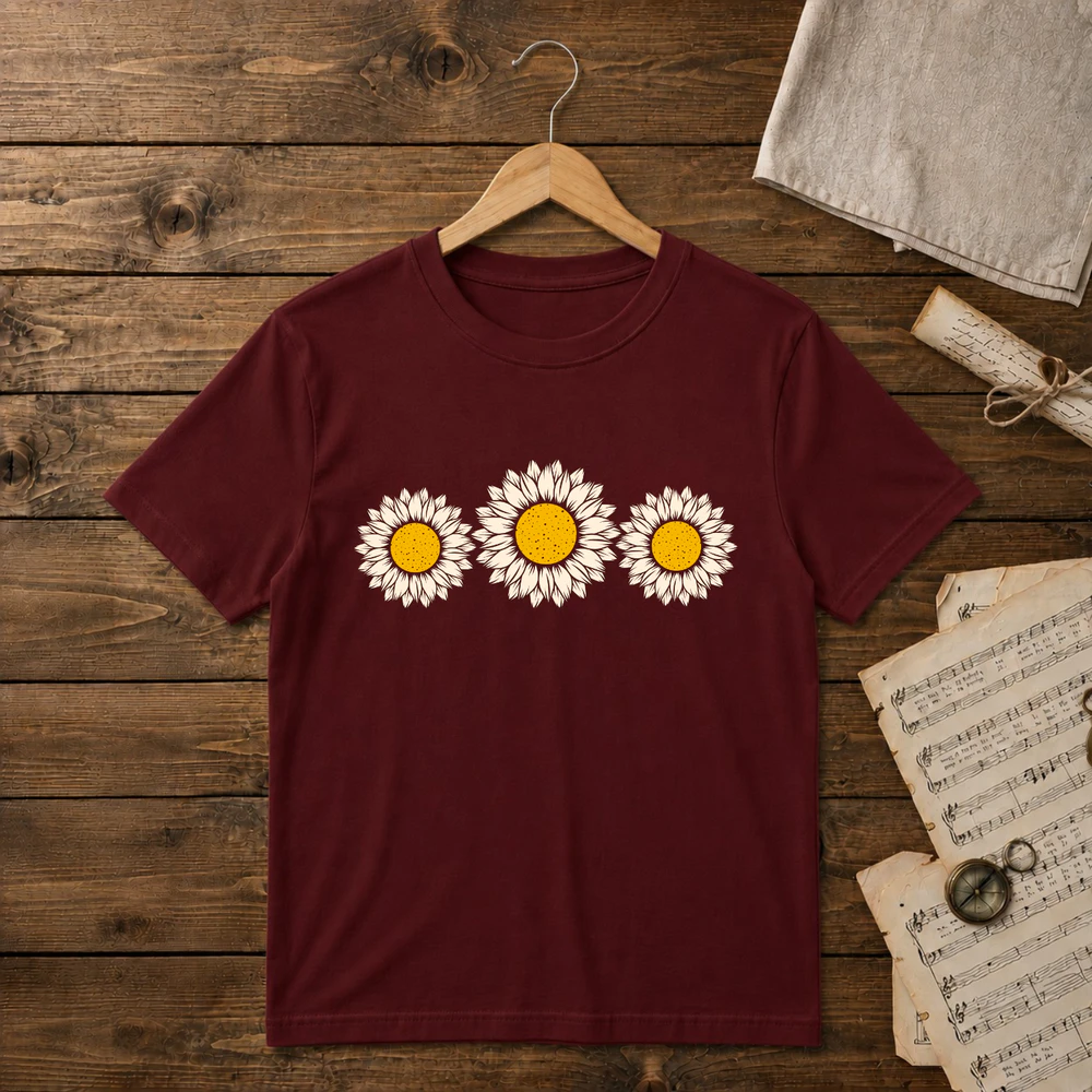 Vintage Distressed Daisy Flower Unisex T-shirt