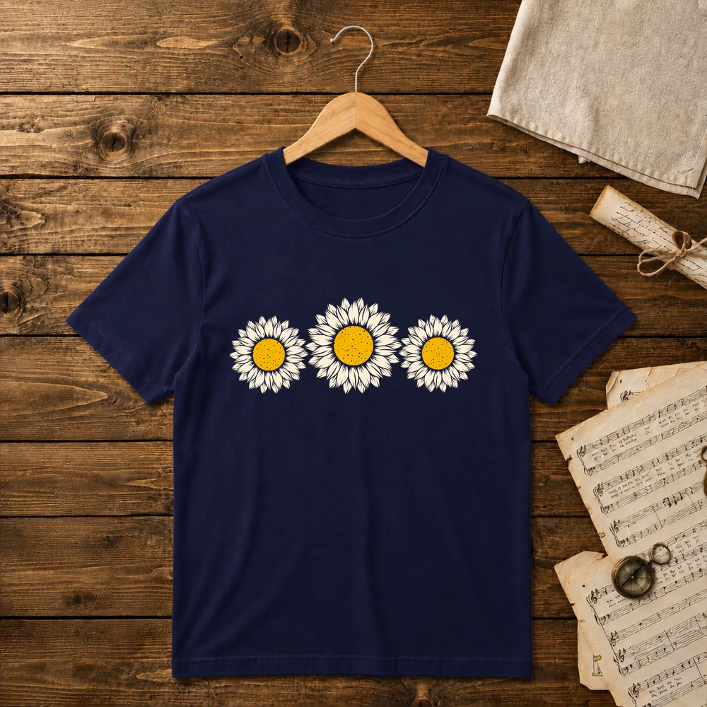 Vintage Distressed Daisy Flower Unisex T-shirt